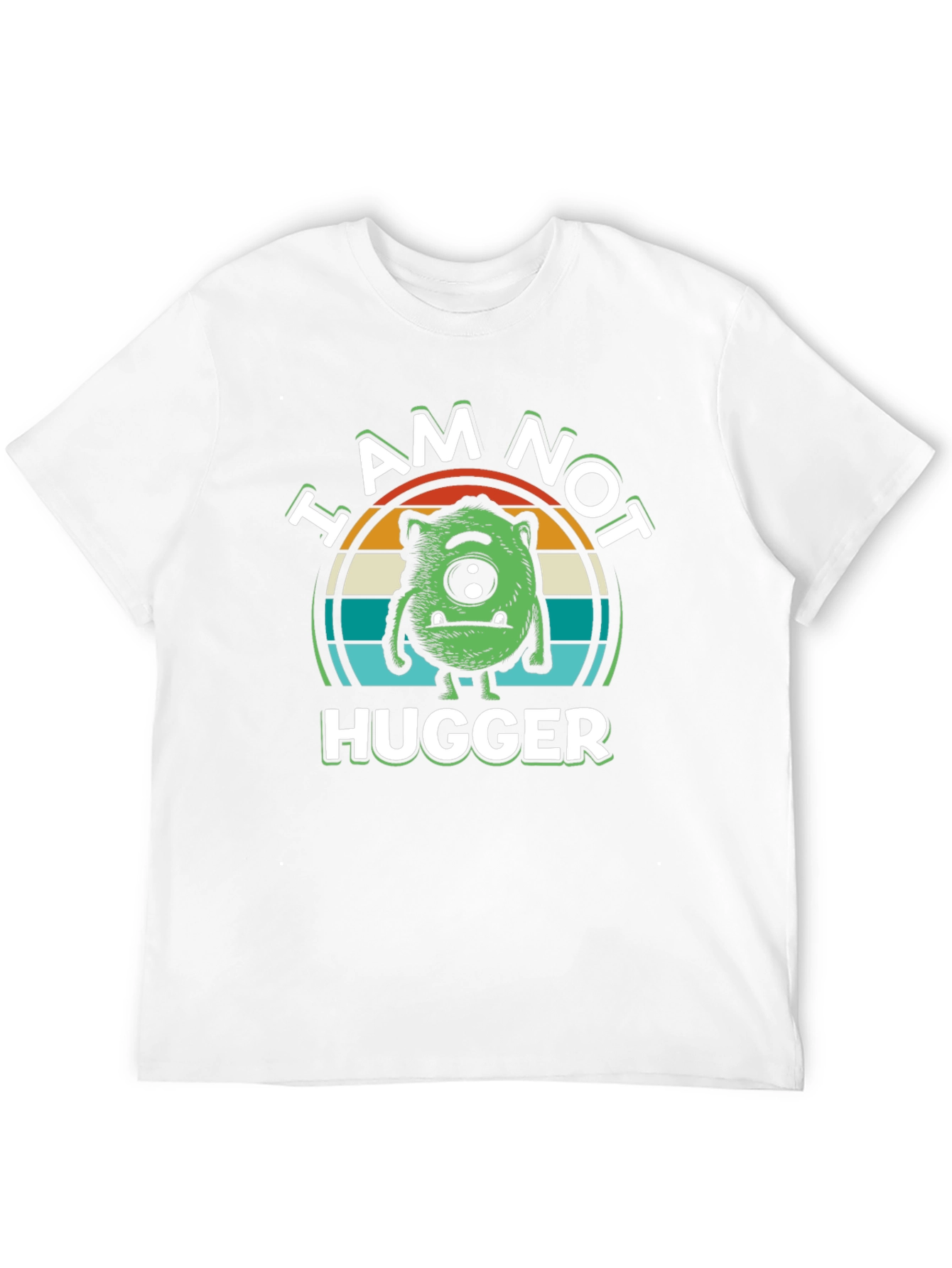 I Am Not Hugger Graphic T-Shirt - Black
