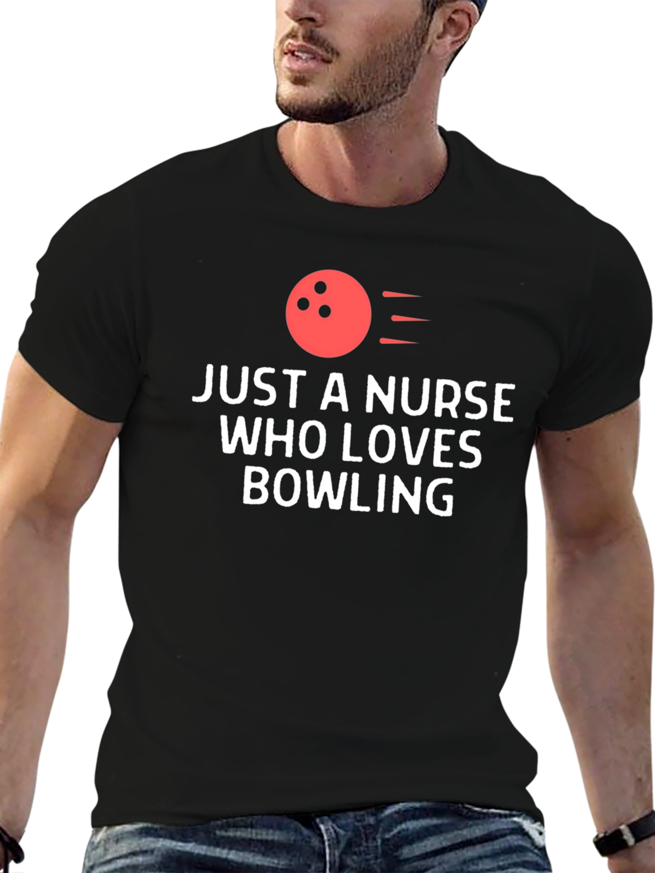 Nurse Who Loves Bowling Graphic Tee