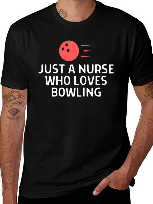 Nurse Who Loves Bowling Graphic Tee
