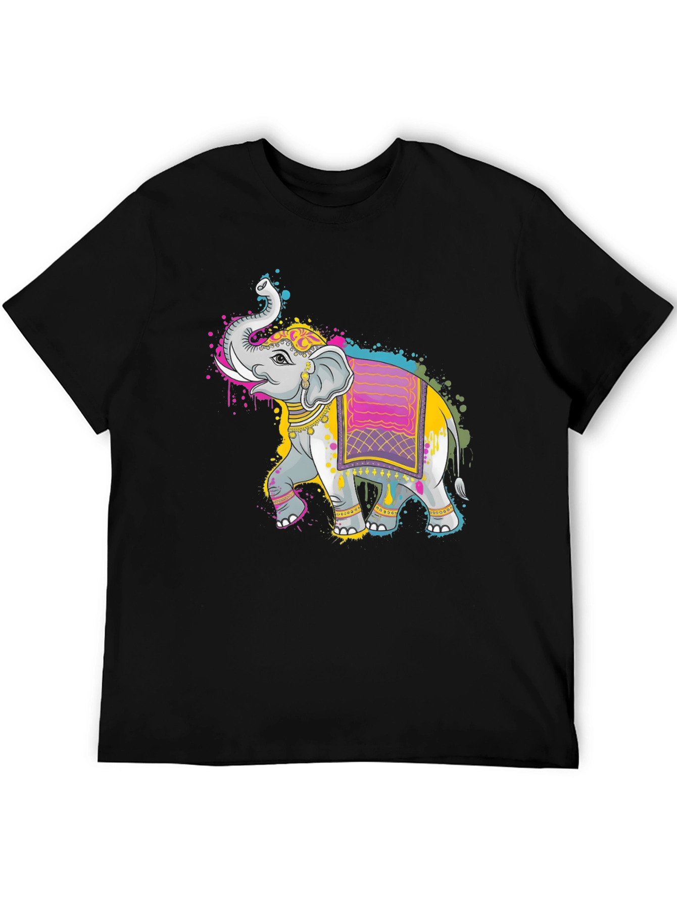 Elephant Art Graphic Tee - Unique Design T-Shirt
