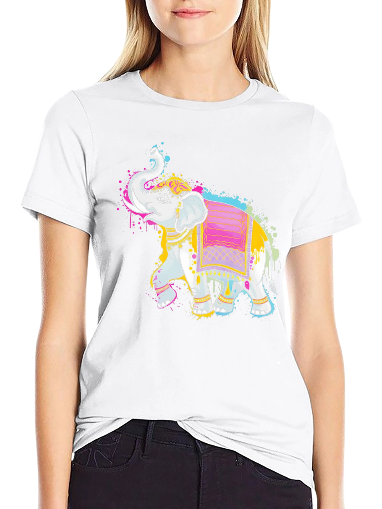 Elephant Art Graphic Tee - Unique Design T-Shirt