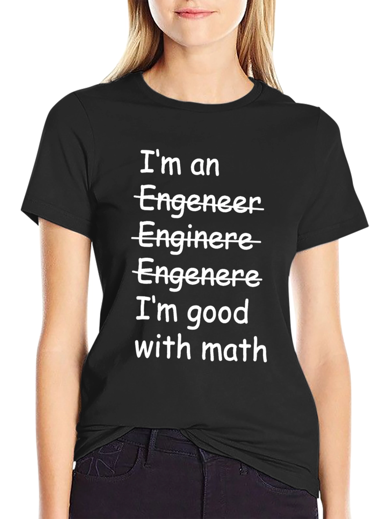 Funny Engineer T-Shirt: Good with Math Tee