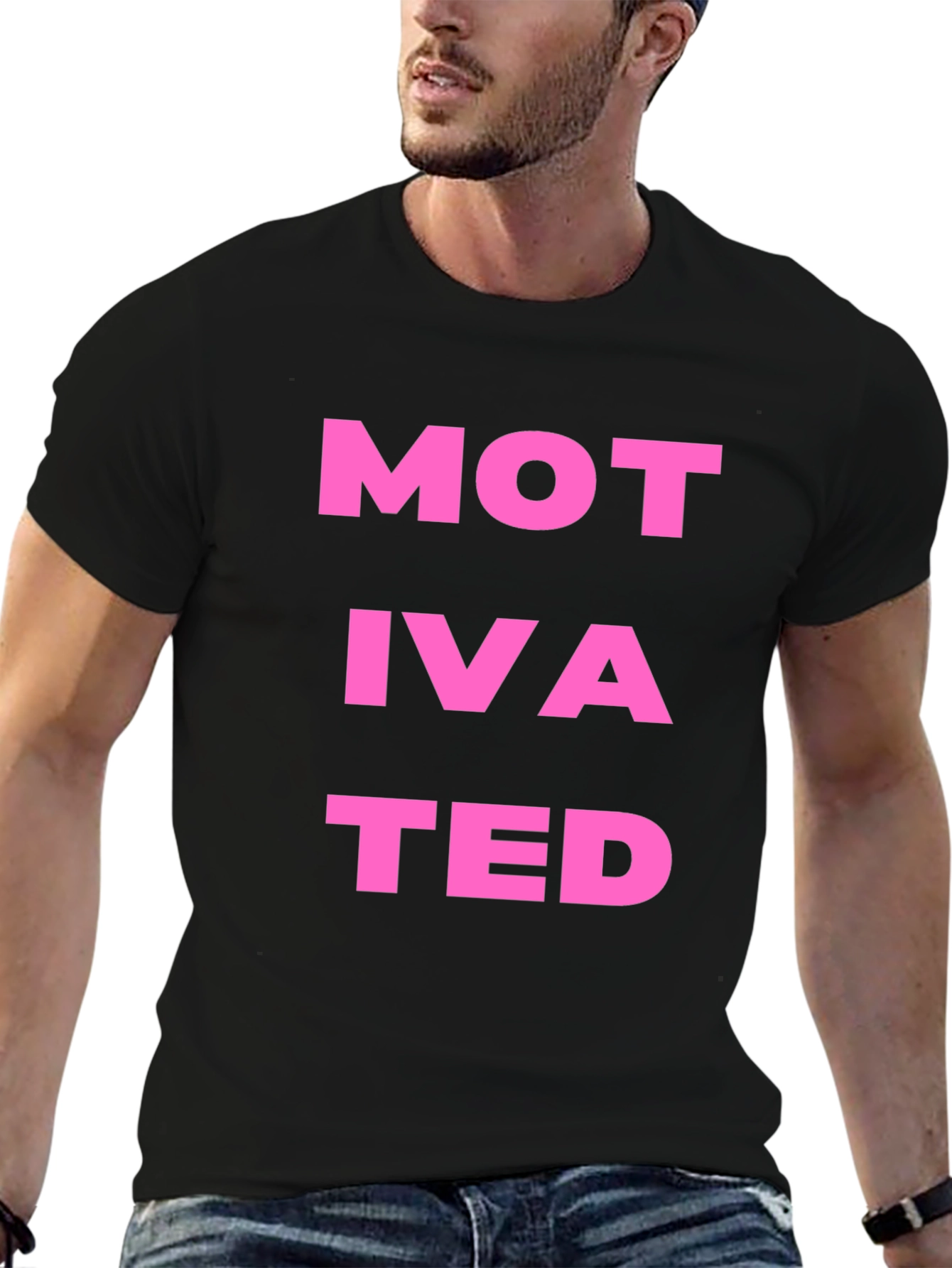 Motivated Black Graphic Tee