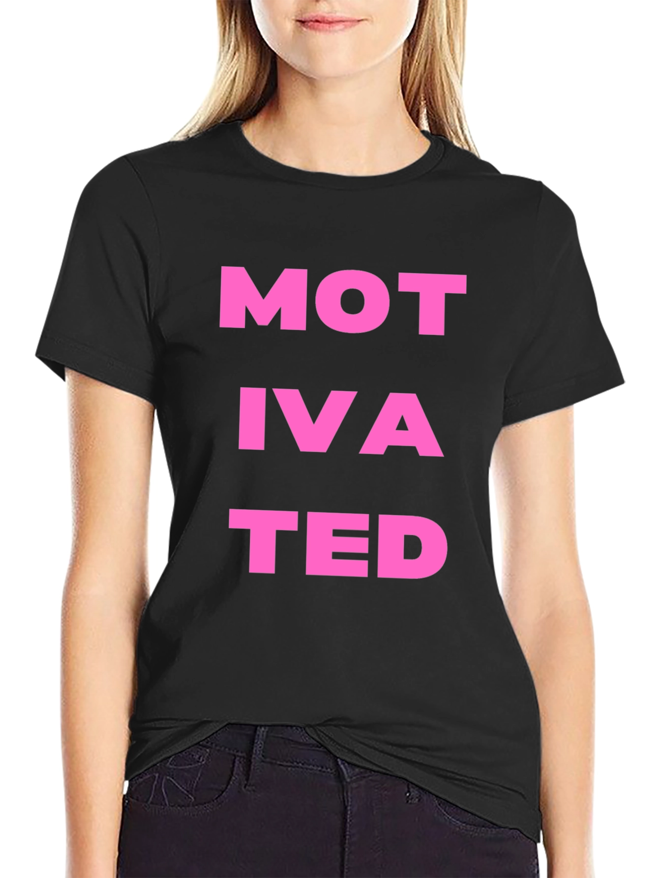 Motivated Black Graphic Tee