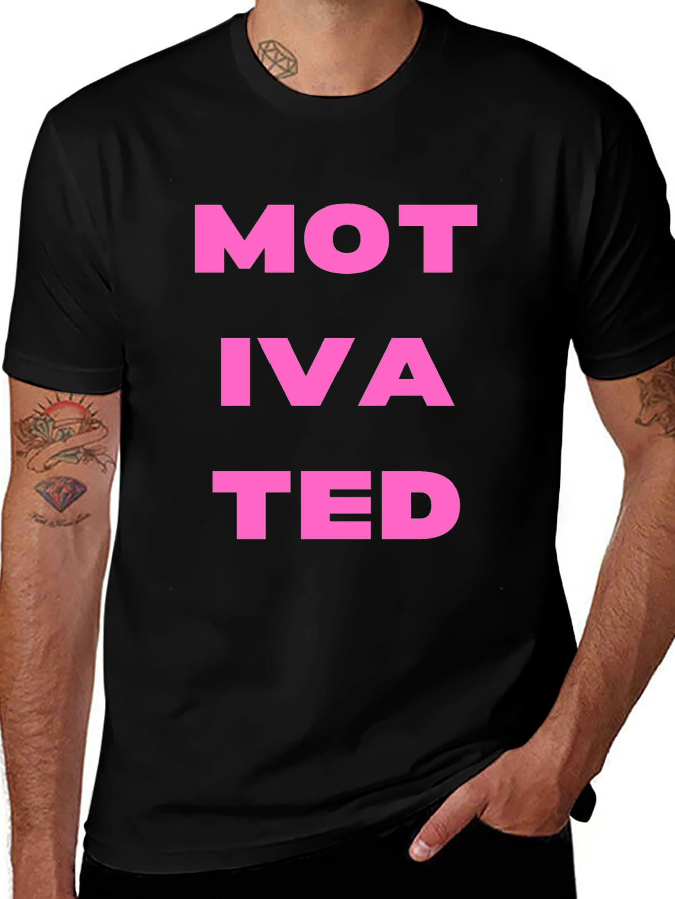 Motivated Black Graphic Tee