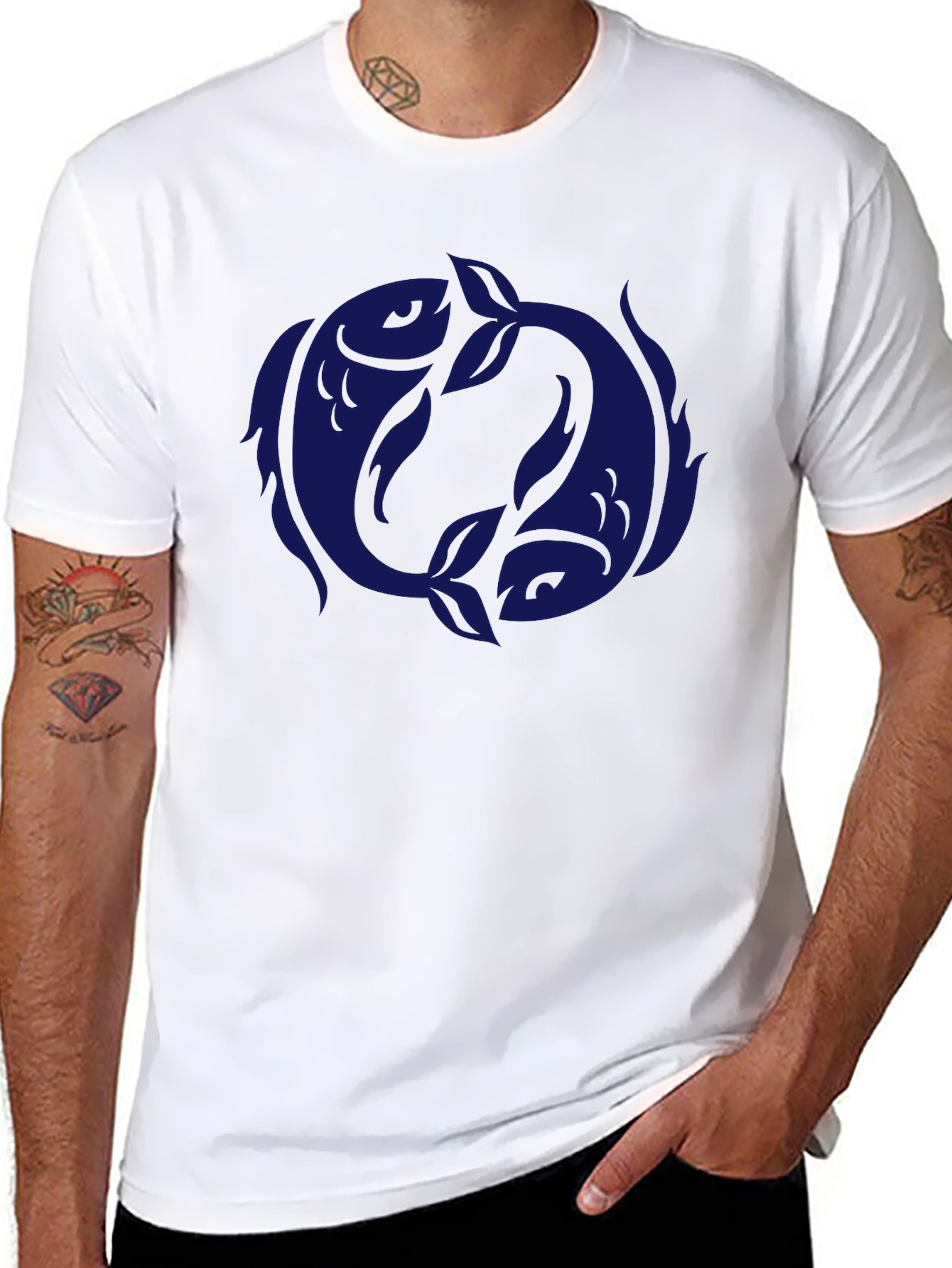 Pisces Zodiac Graphic Tee - Stylish Comfort