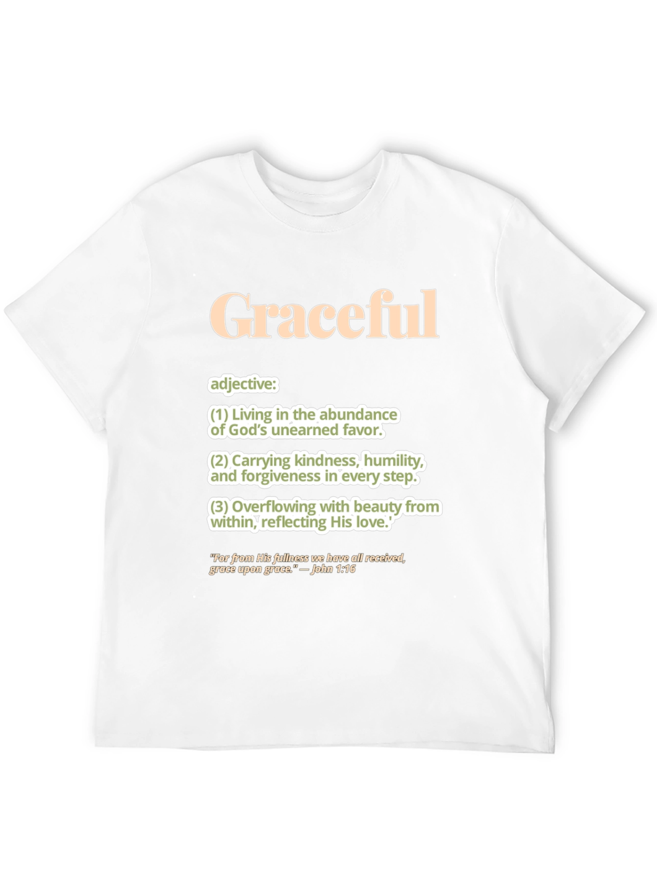 Graceful Definition T-Shirt: Faith-Based Apparel
