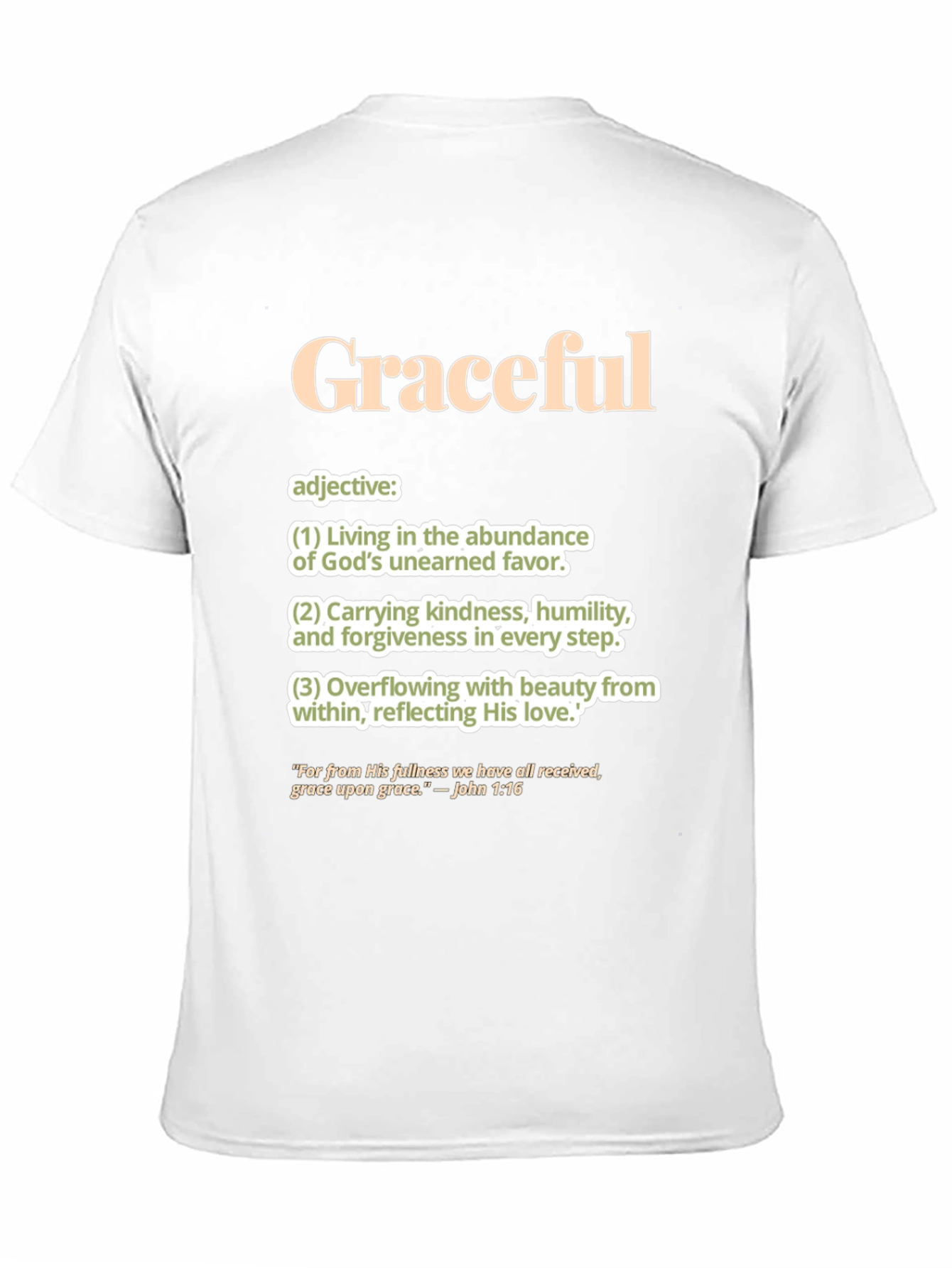 Graceful Definition T-Shirt: Faith-Based Apparel