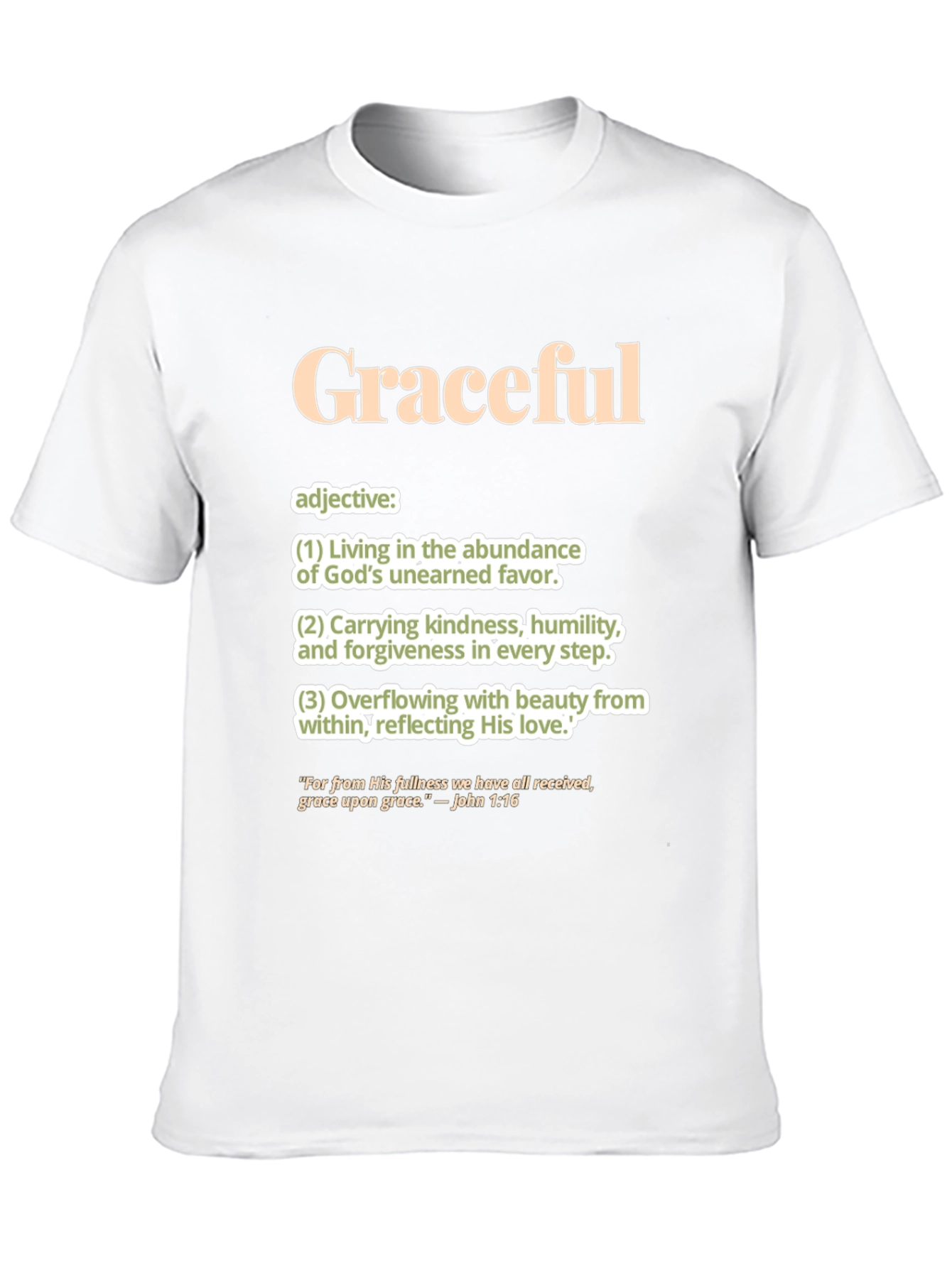 Graceful Definition T-Shirt: Faith-Based Apparel