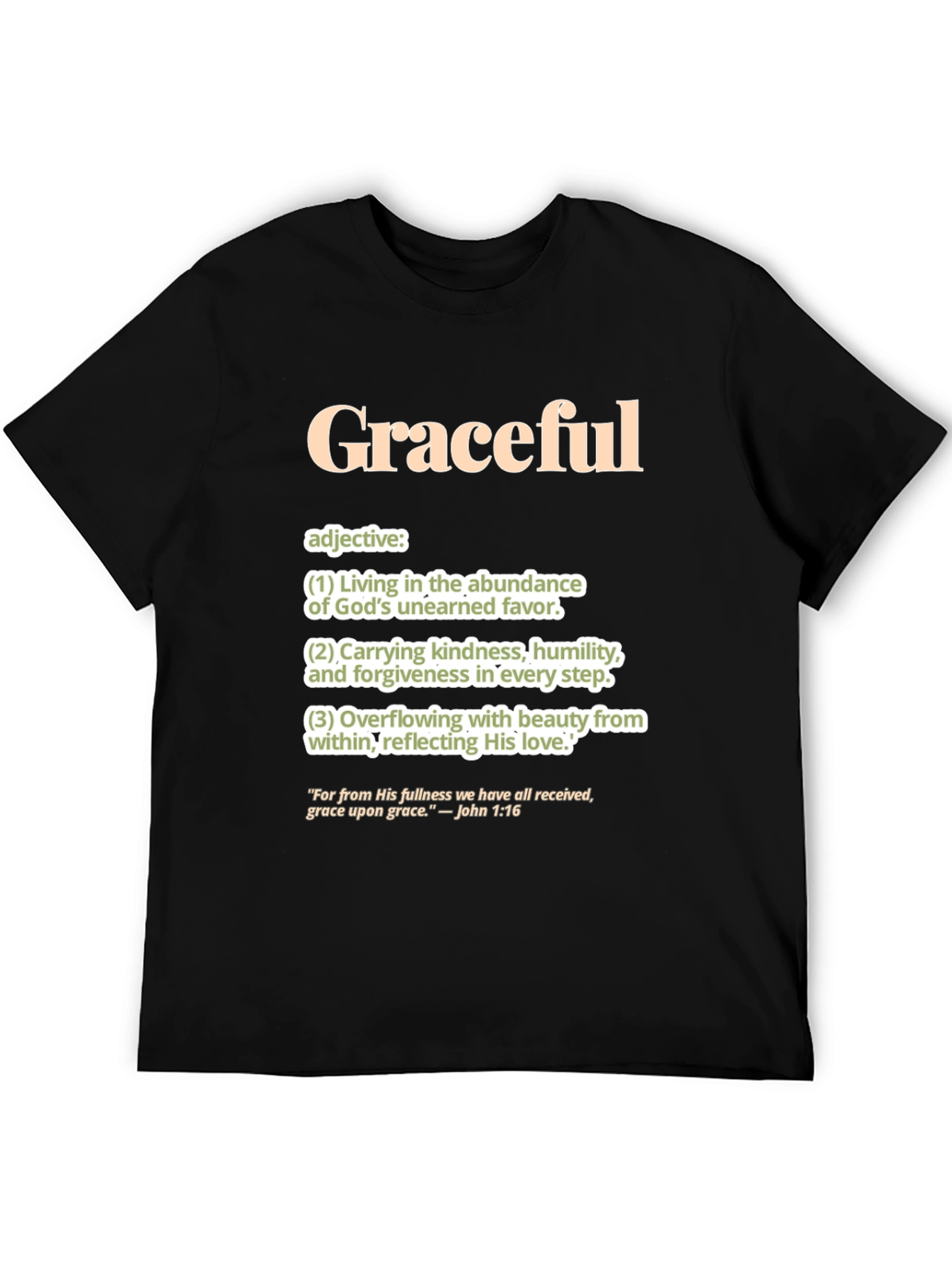 Graceful Definition T-Shirt: Faith-Based Apparel