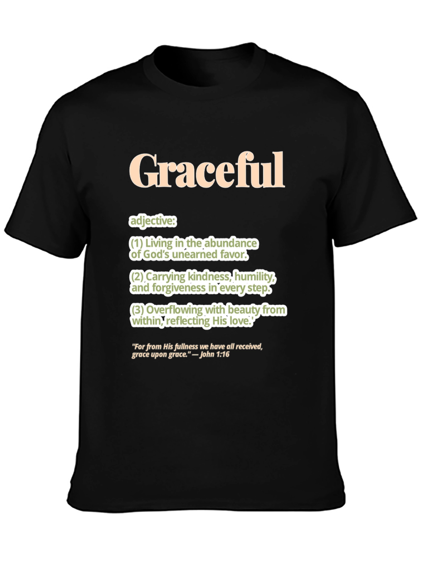 Graceful Definition T-Shirt: Faith-Based Apparel