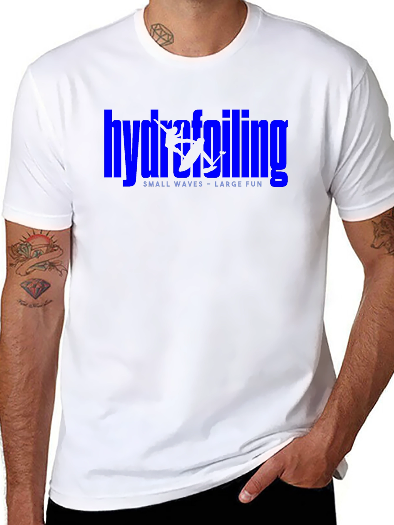 Hydrofoiling Graphic Black T-Shirt