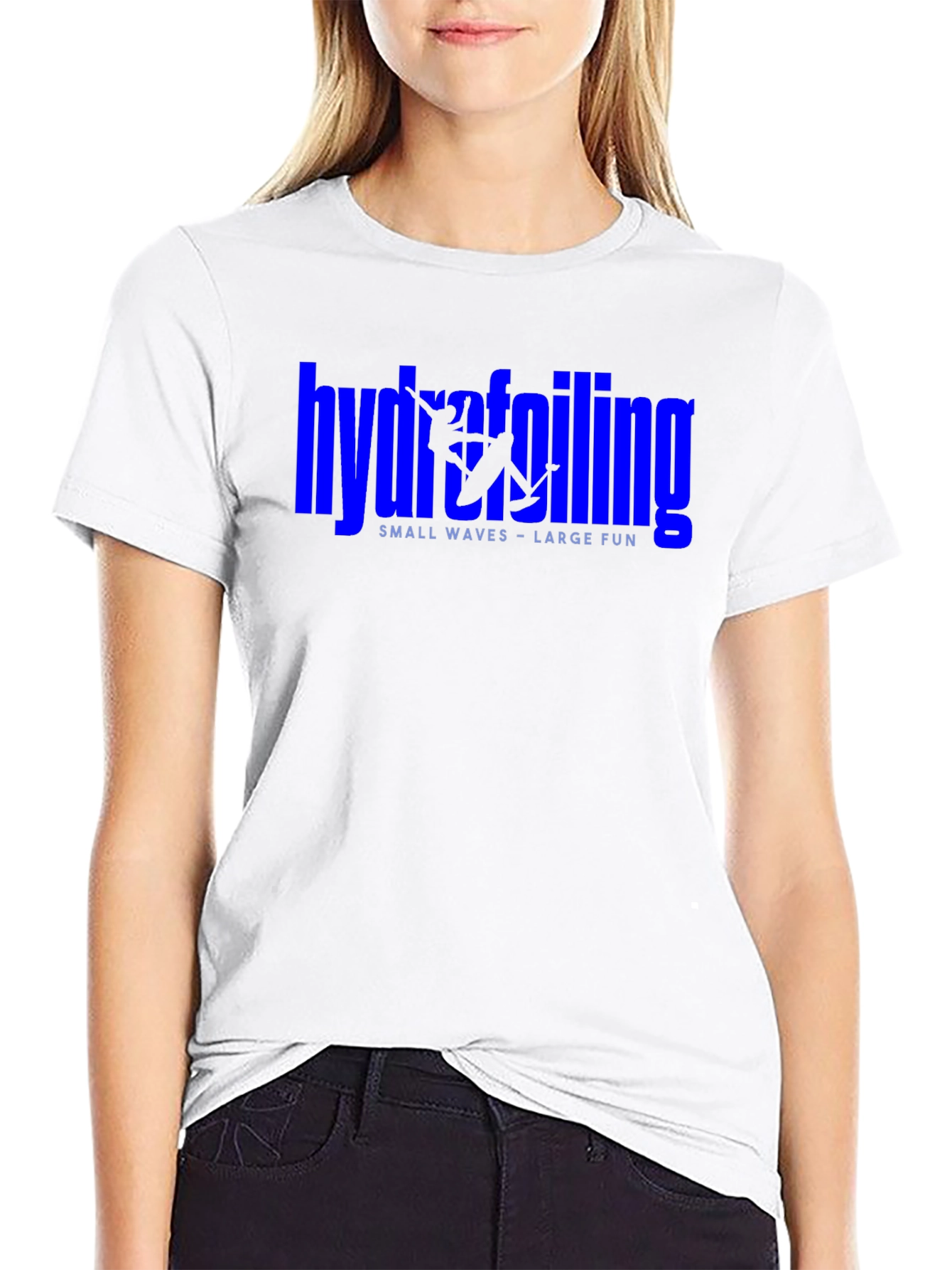 Hydrofoiling Graphic Black T-Shirt