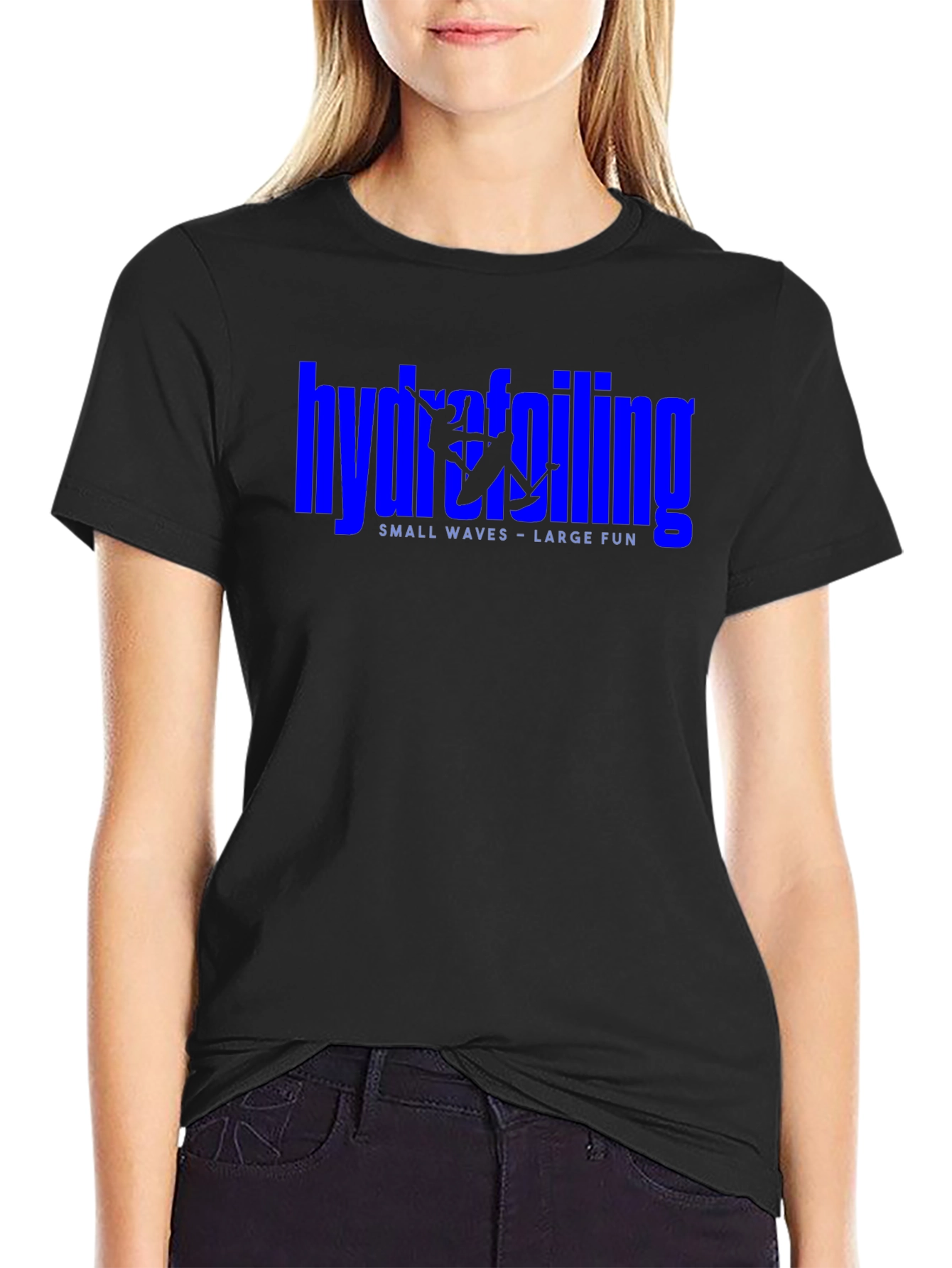 Hydrofoiling Graphic Black T-Shirt
