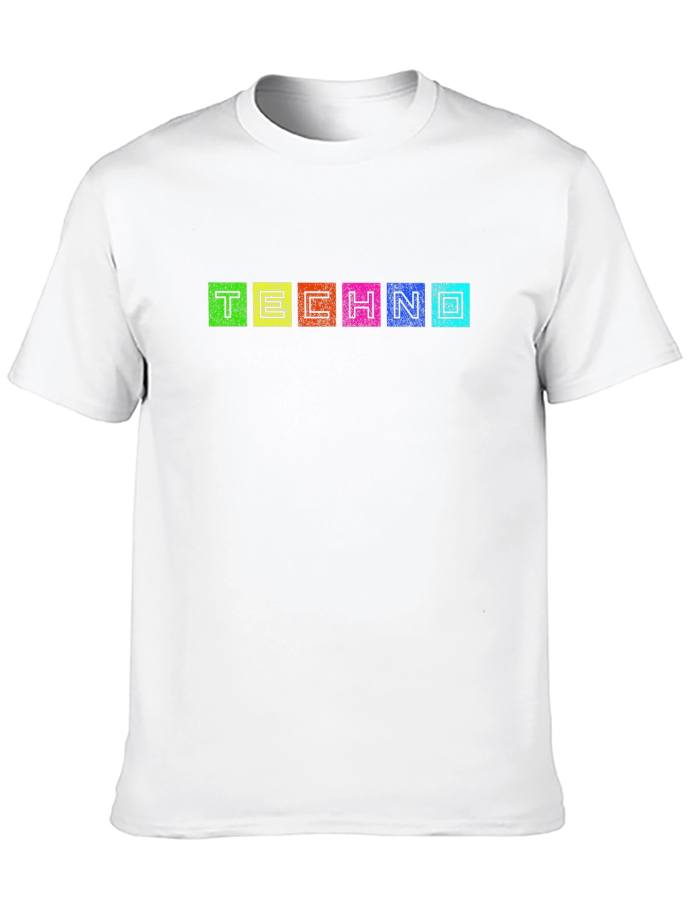 Techno Text Graphic Black T-Shirt