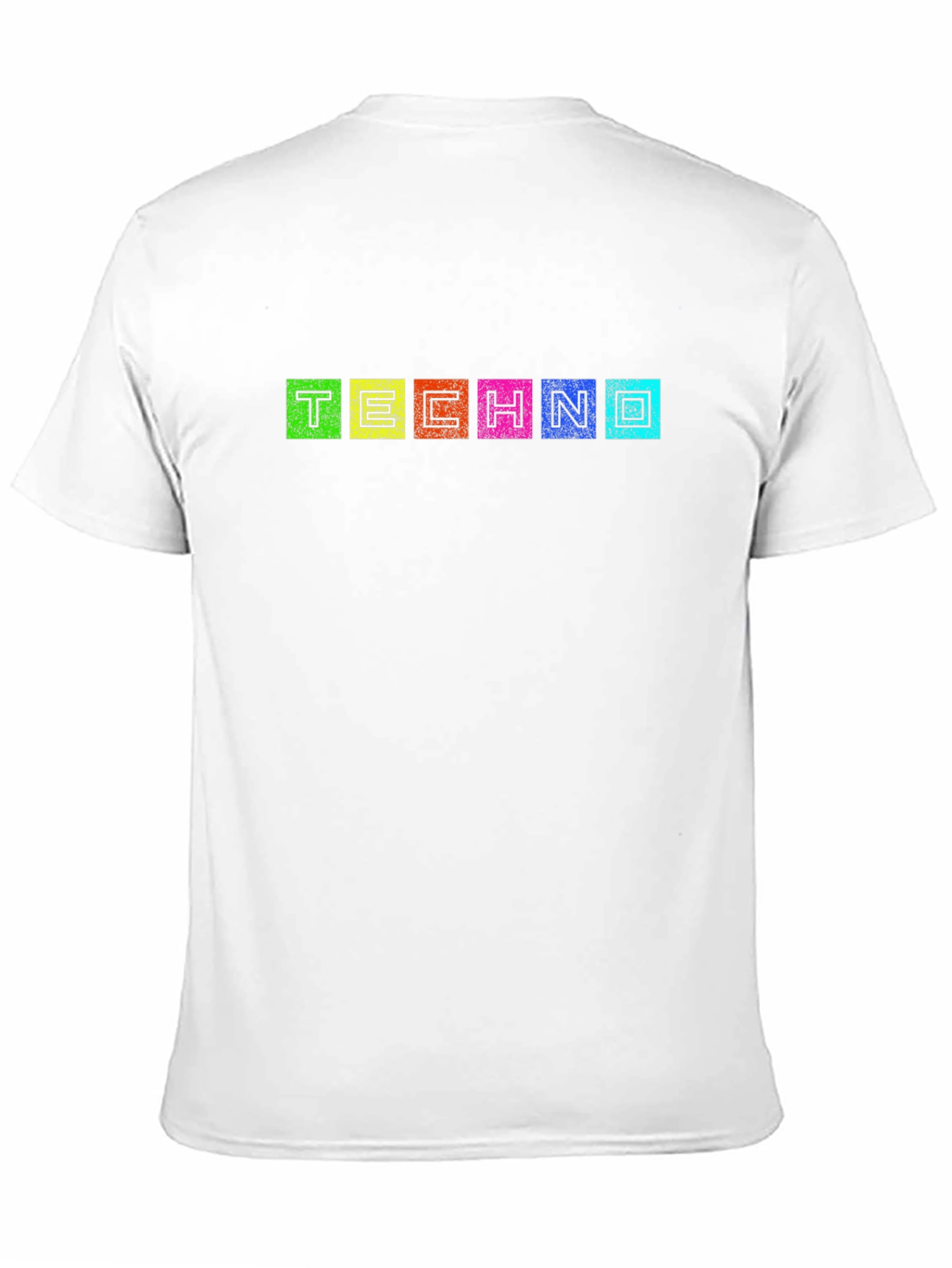 Techno Text Graphic Black T-Shirt
