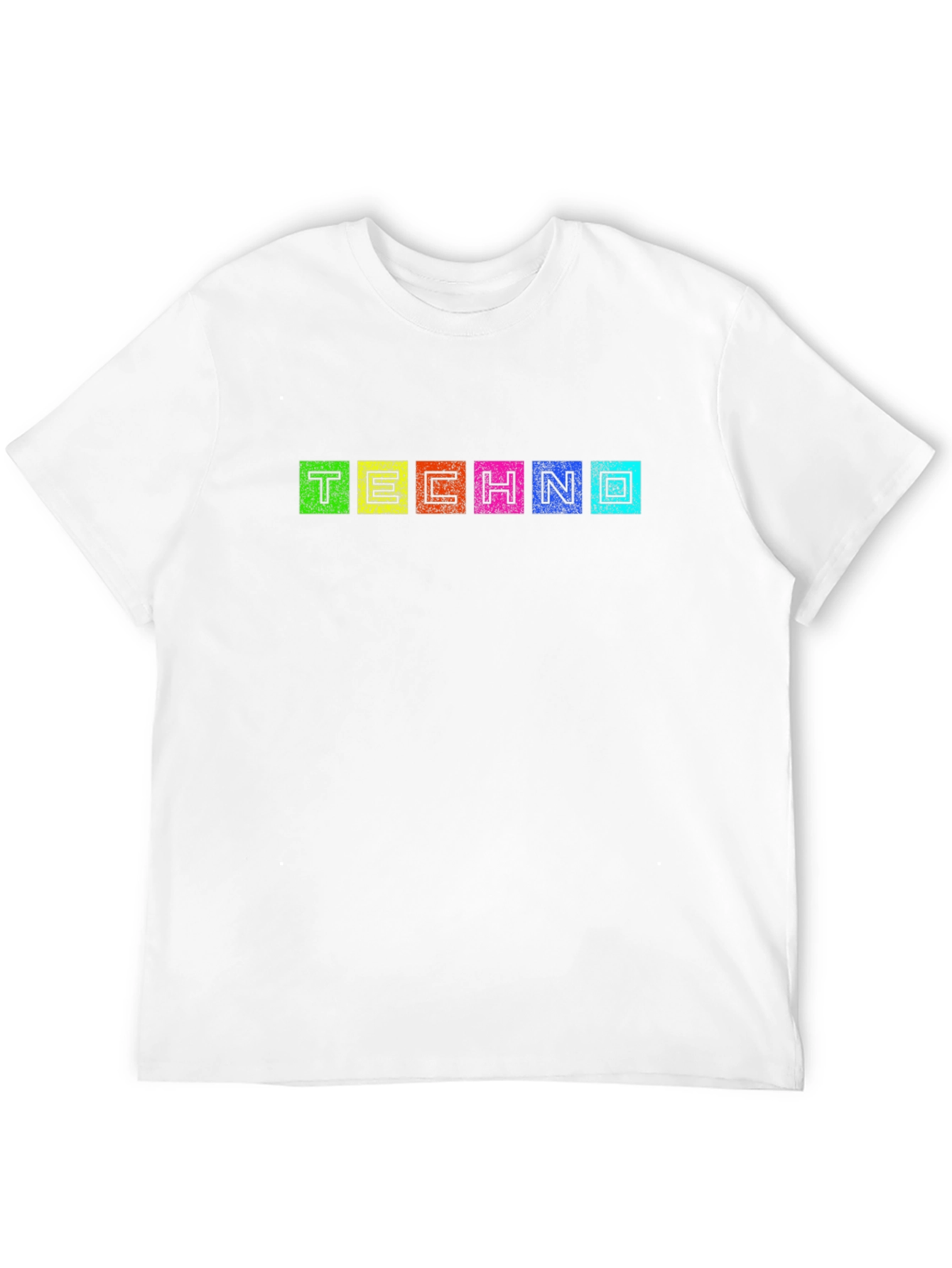 Techno Text Graphic Black T-Shirt