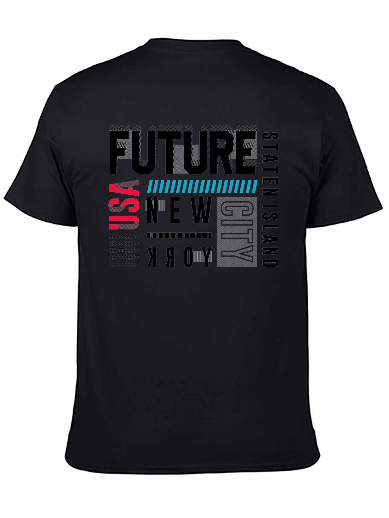Future New York City Black T-Shirt