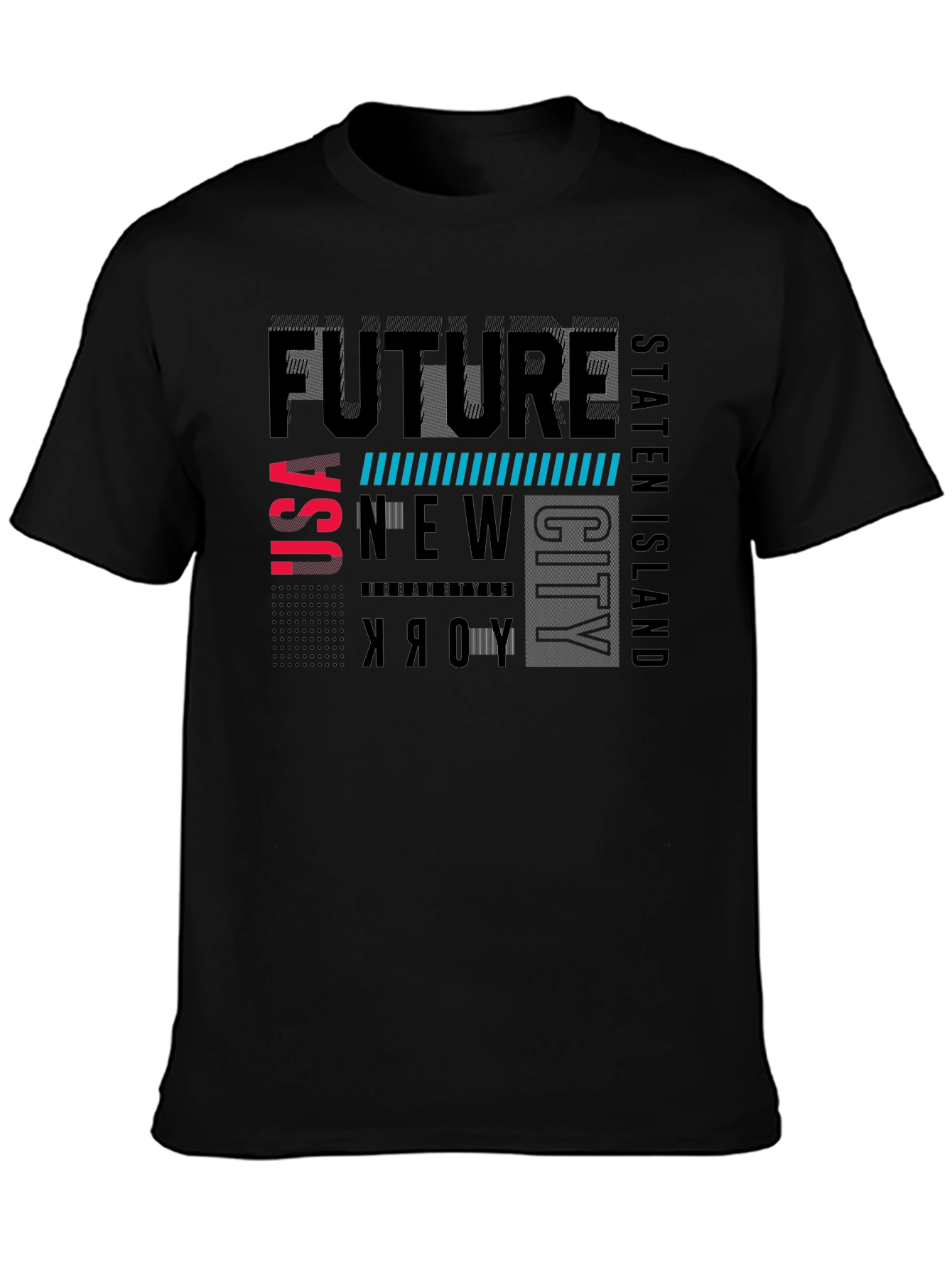 Future New York City Black T-Shirt