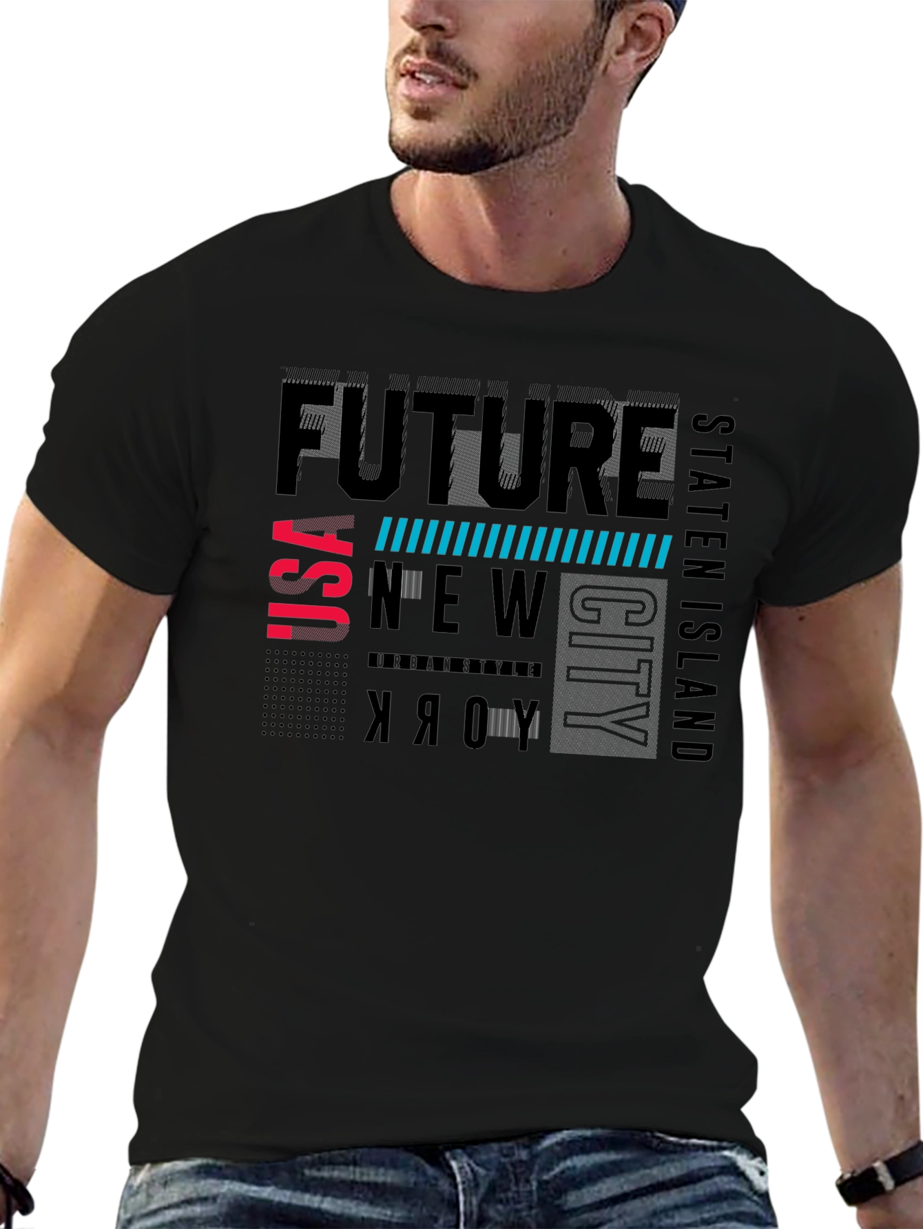 Future New York City Black T-Shirt