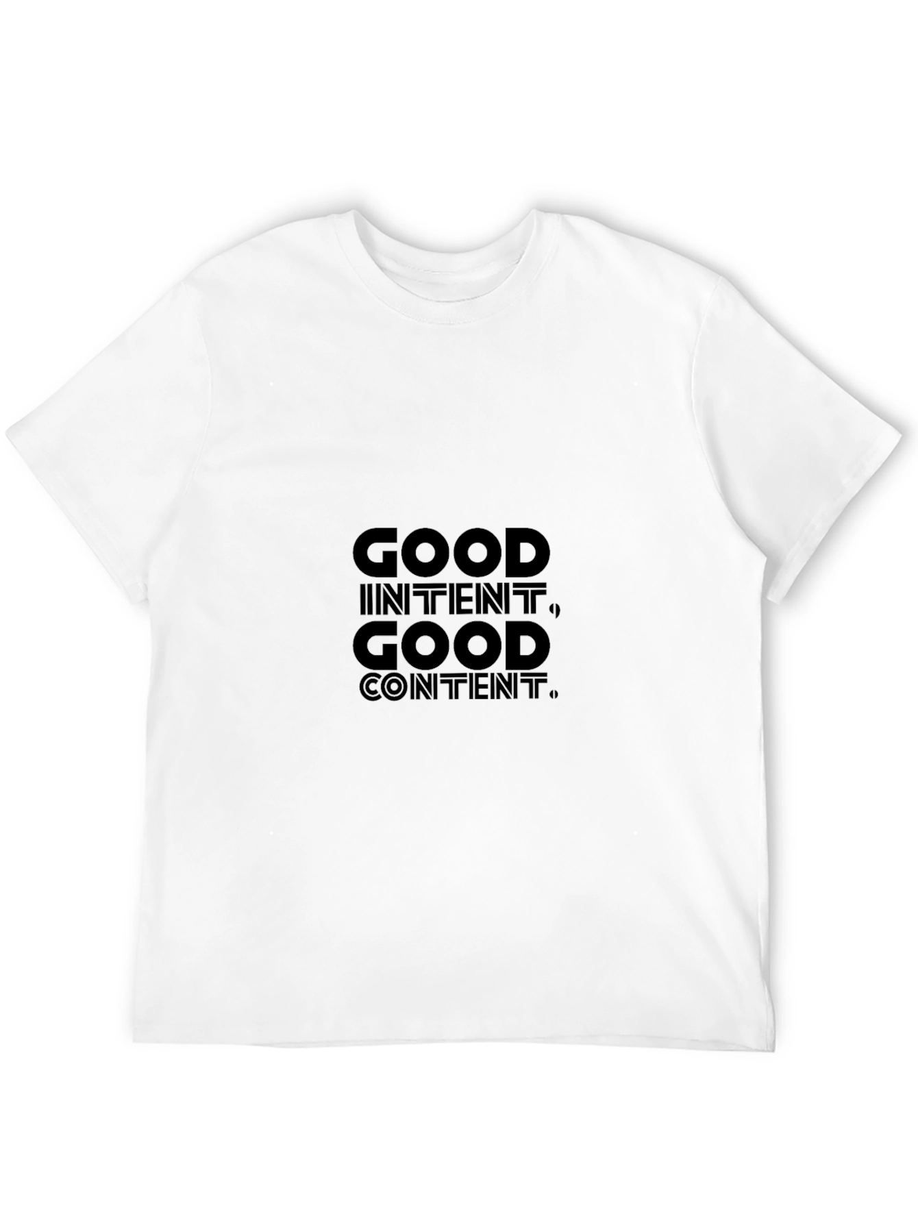 Good Intent Good Content Graphic Tee - Black