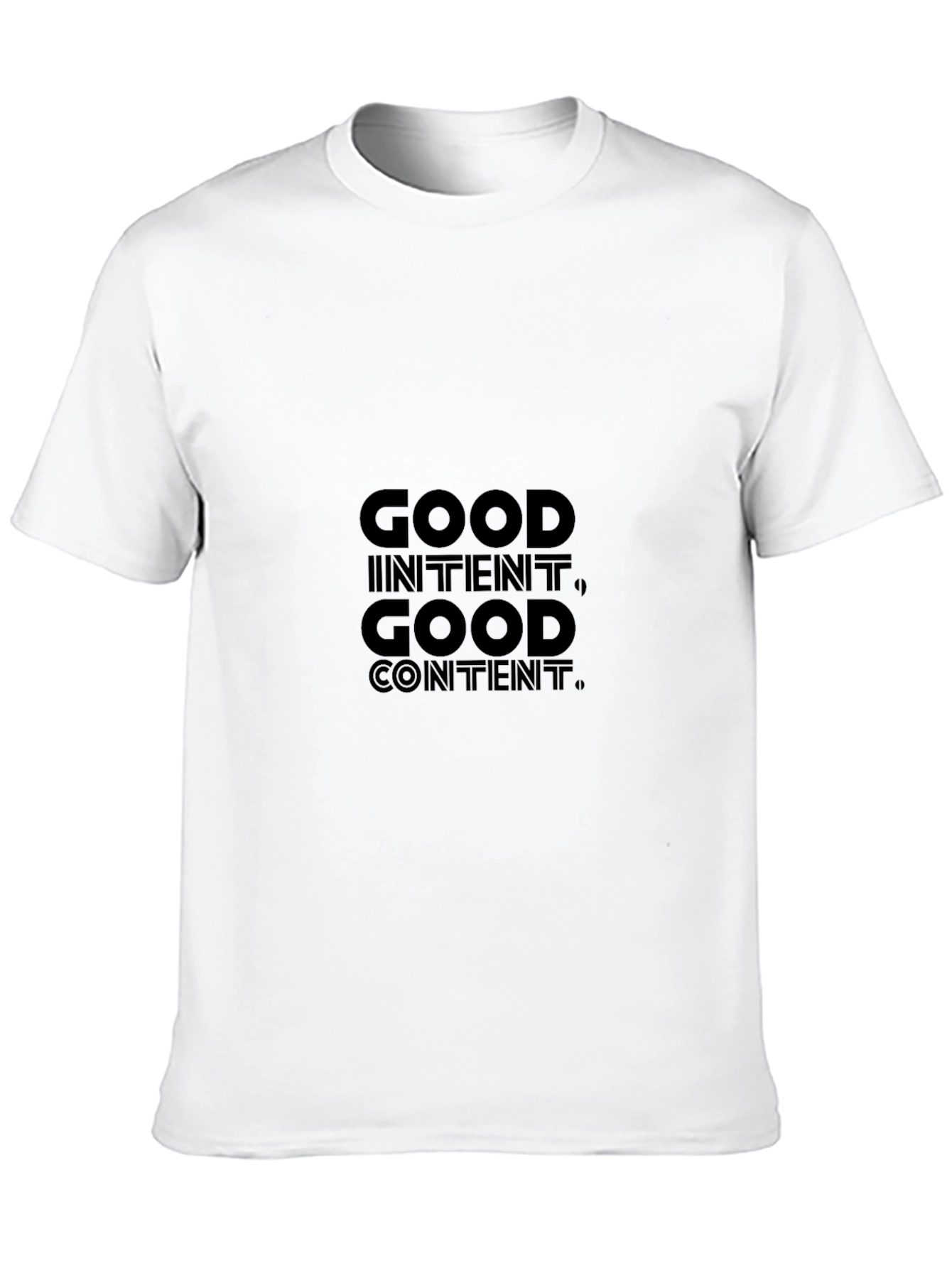 Good Intent Good Content Graphic Tee - Black