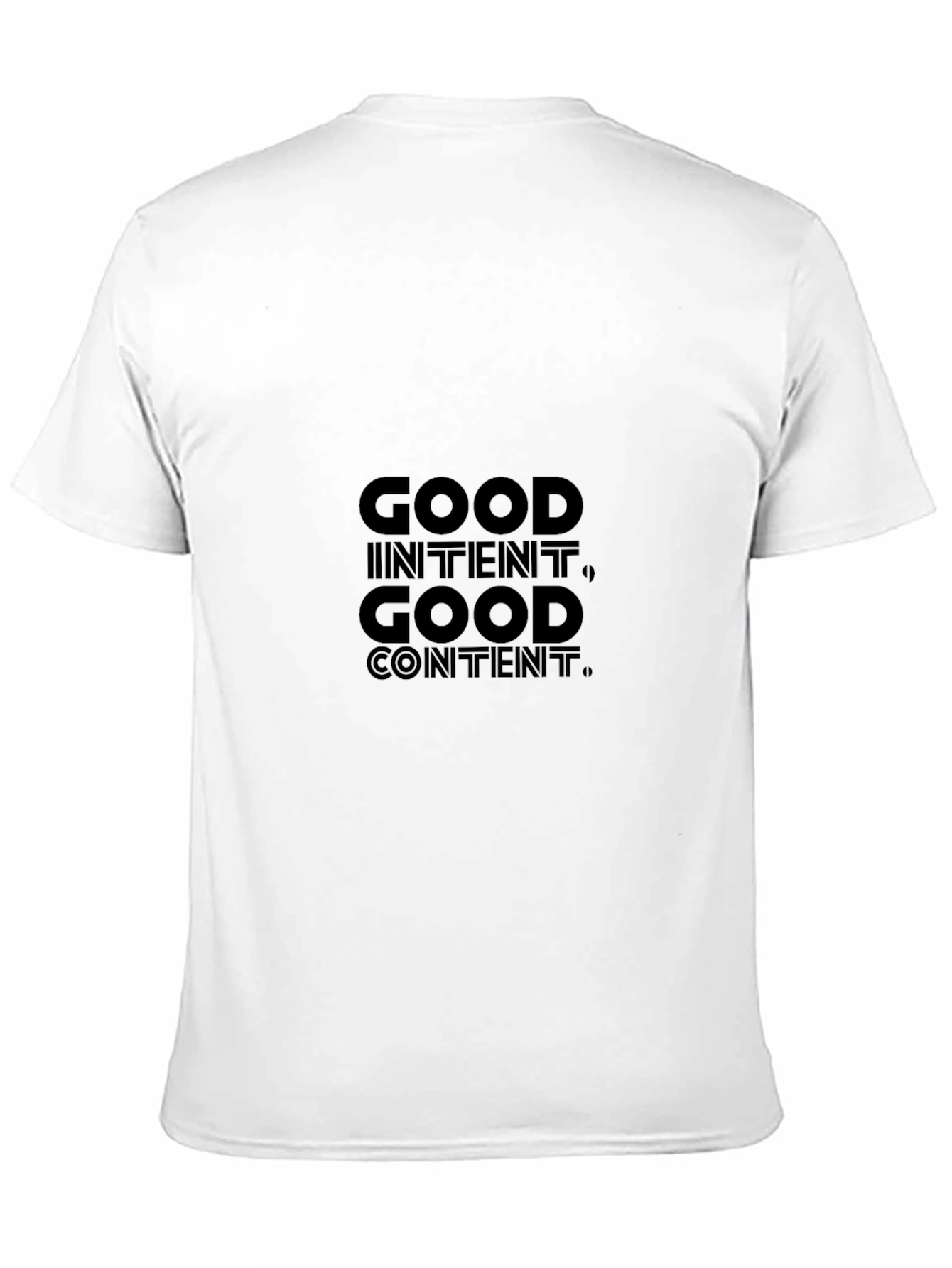 Good Intent Good Content Graphic Tee - Black