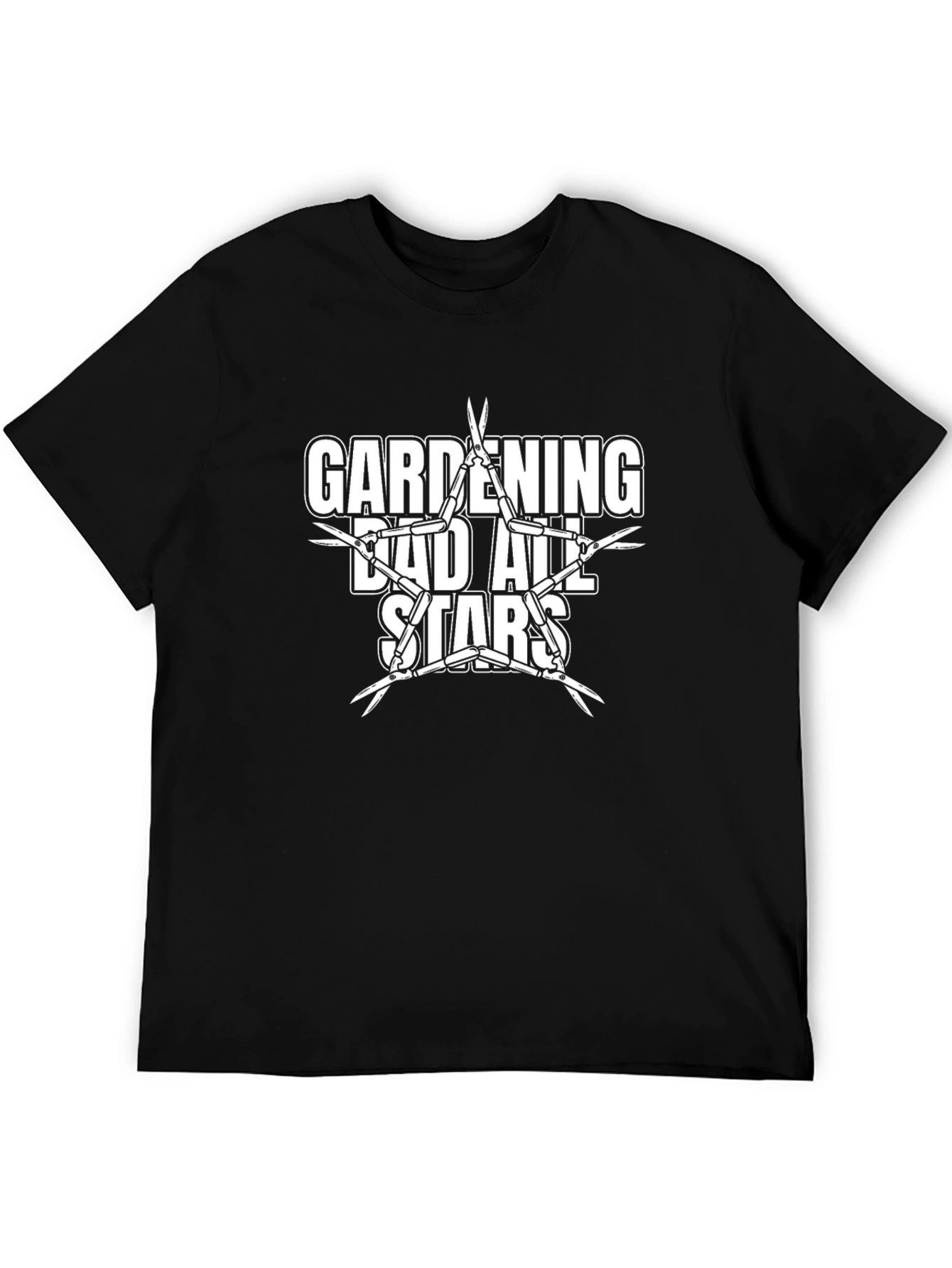 Gardening Dad All Stars Black Graphic Tee