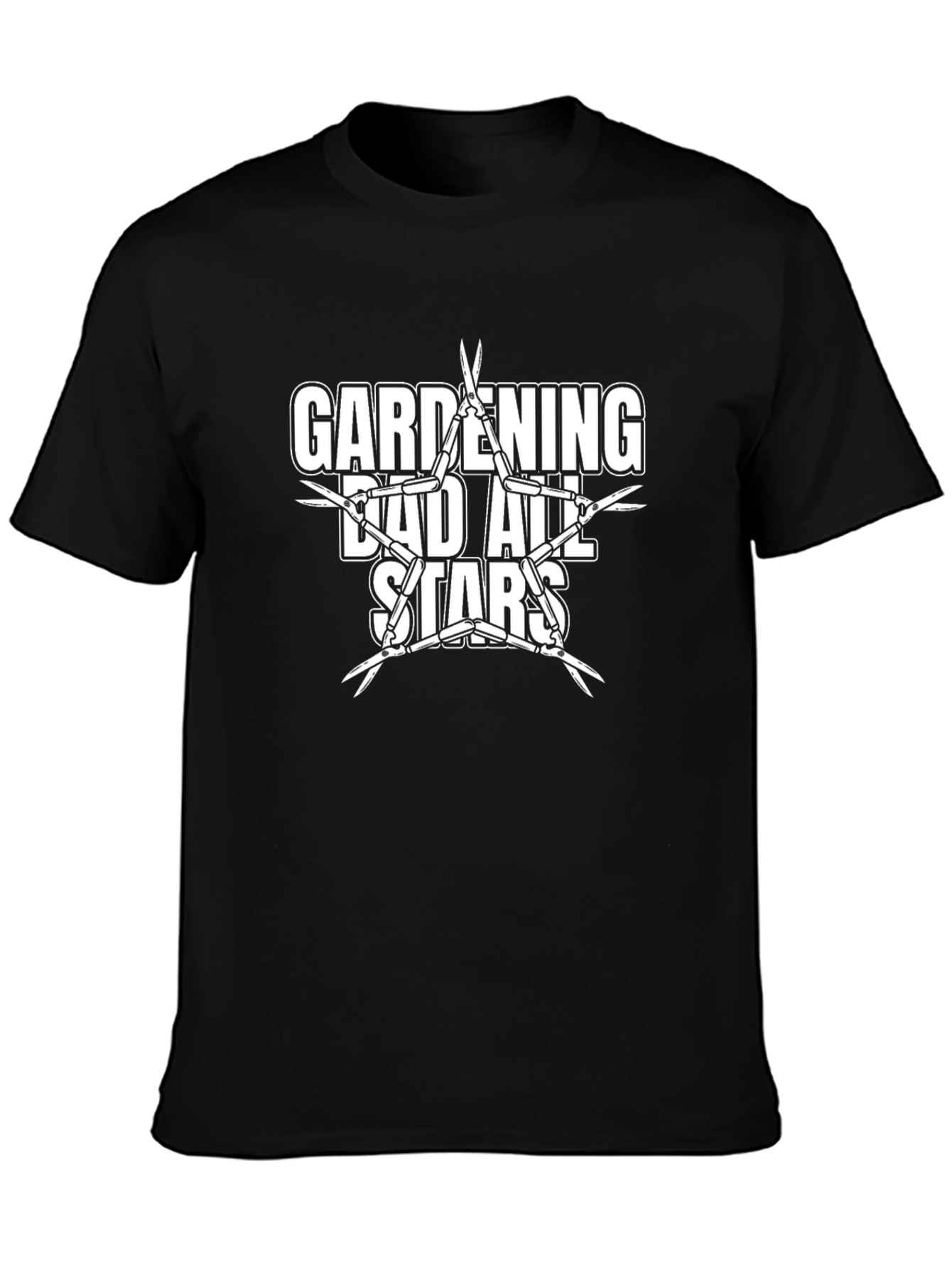 Gardening Dad All Stars Black Graphic Tee