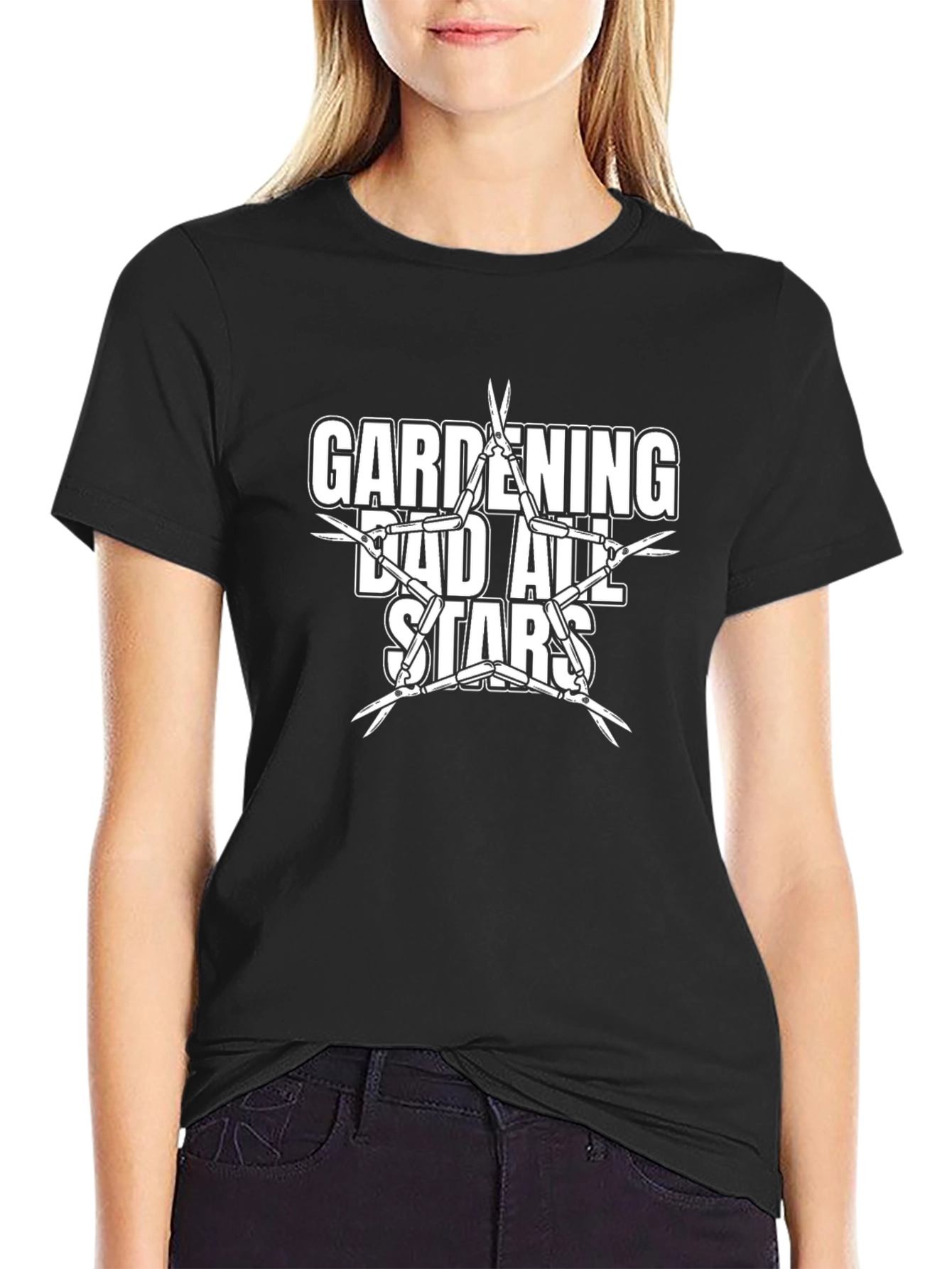 Gardening Dad All Stars Black Graphic Tee