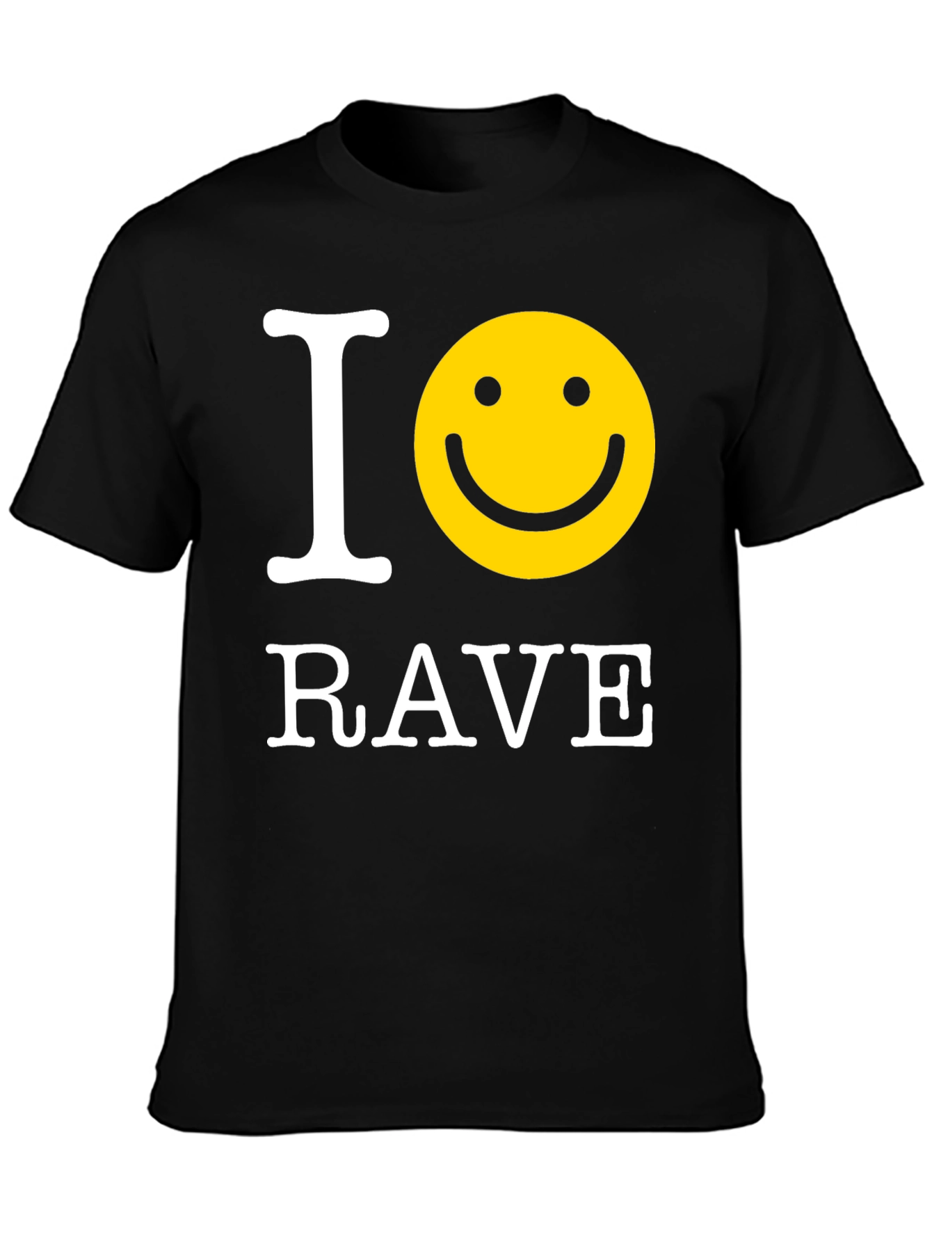 I Smiley Rave Black T-Shirt