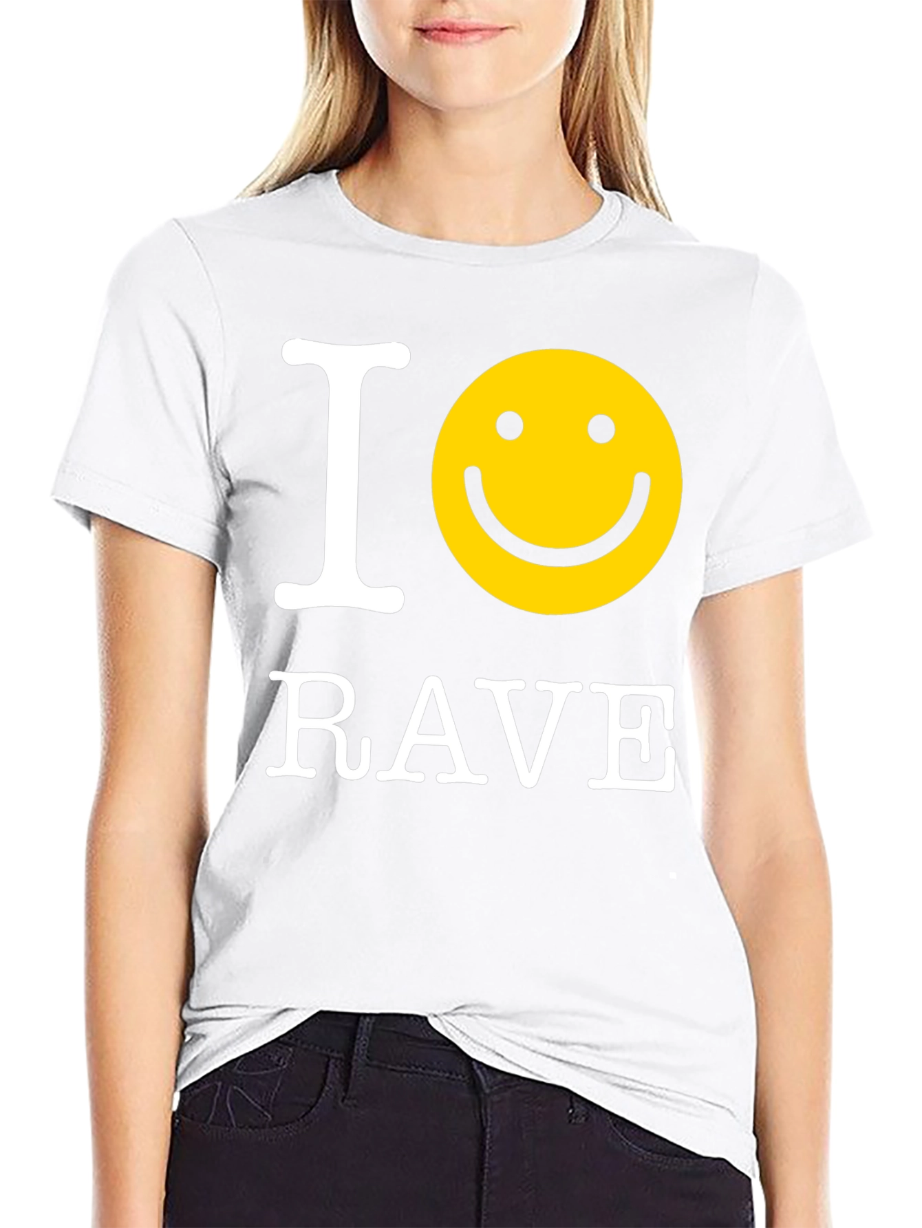 I Smiley Rave Black T-Shirt