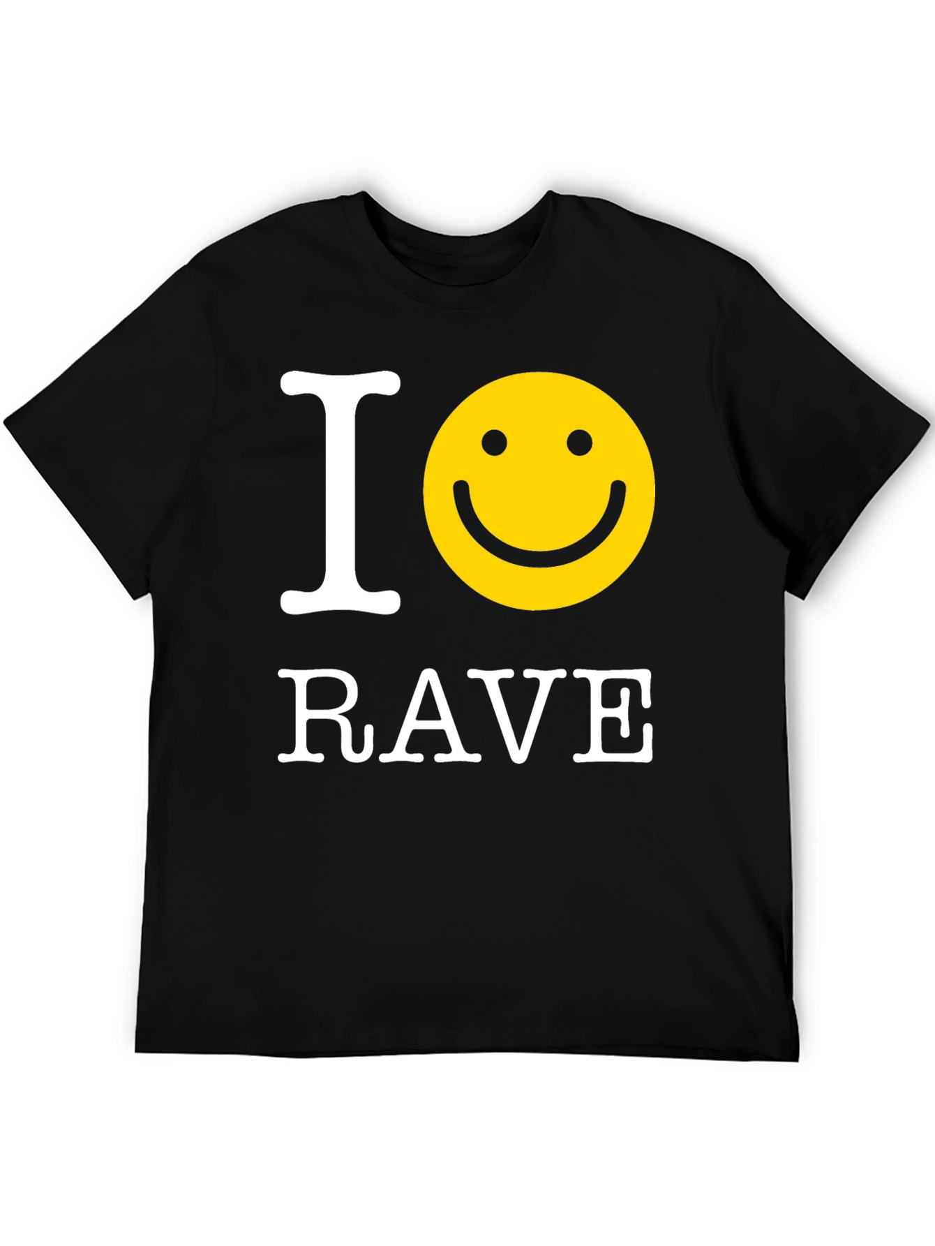 I Smiley Rave Black T-Shirt