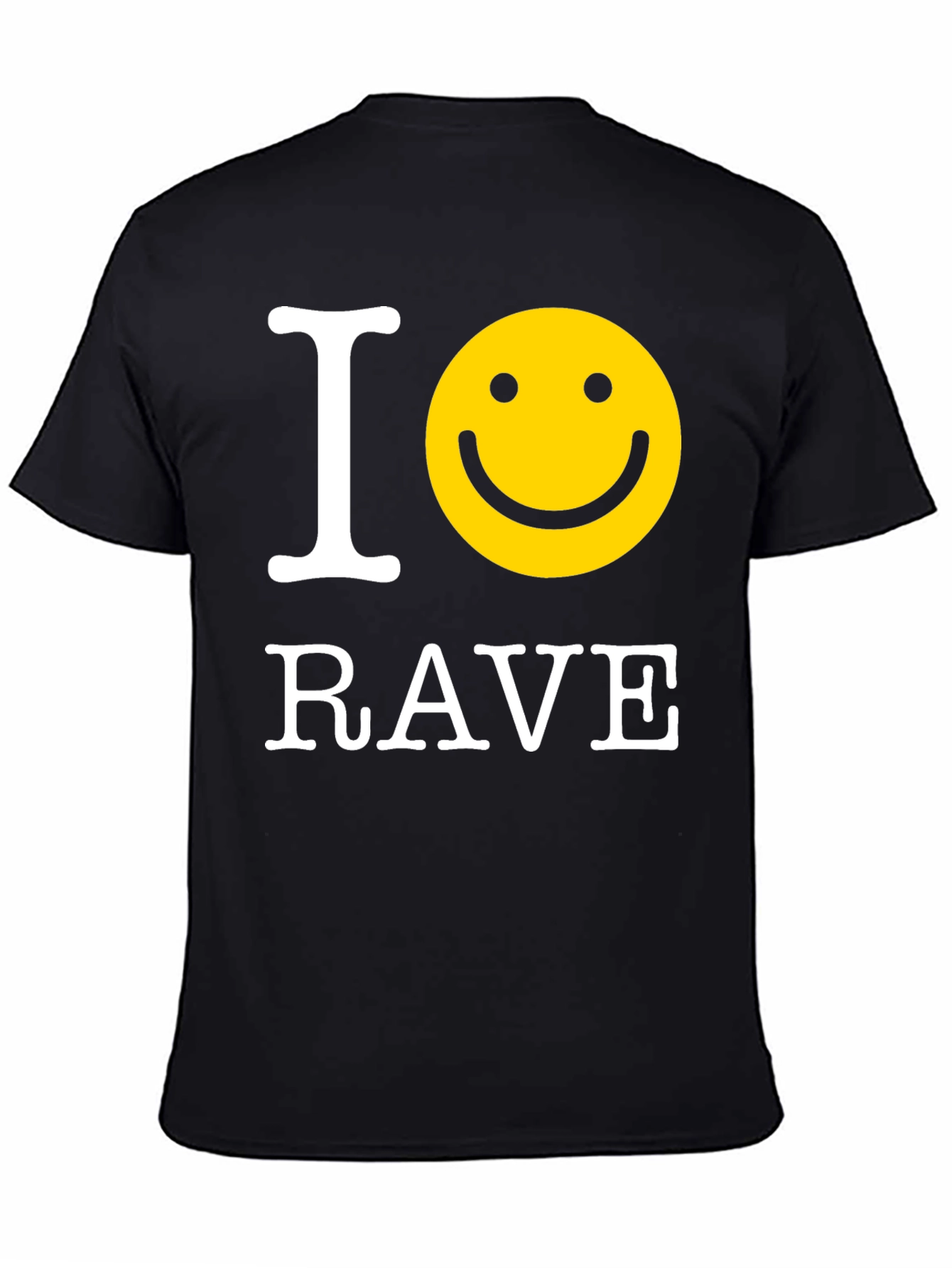 I Smiley Rave Black T-Shirt