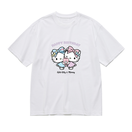 Happy Birthday Hello Kitty & Mimmy Plus?Size Women T?Shirt