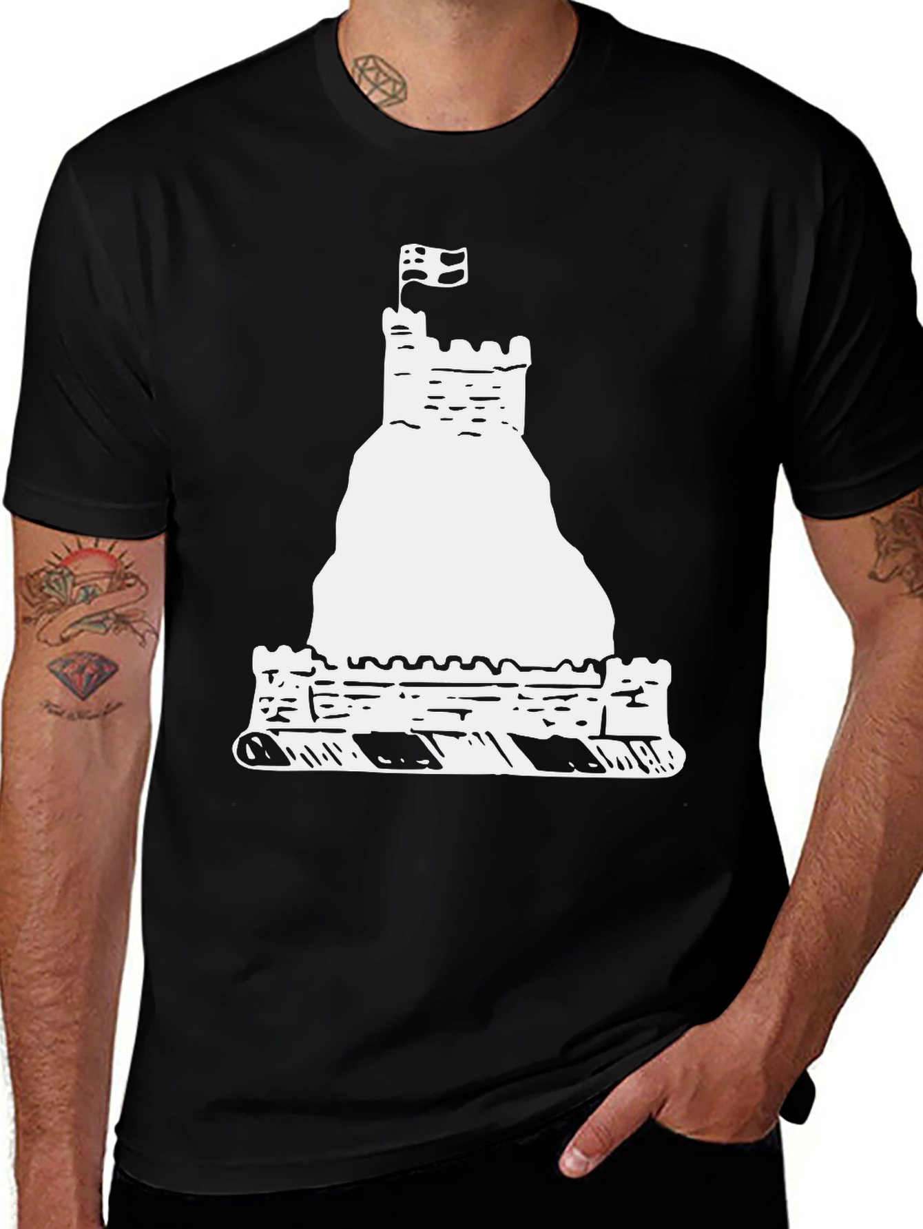 Castle T-Shirt Unique Graphic Tee