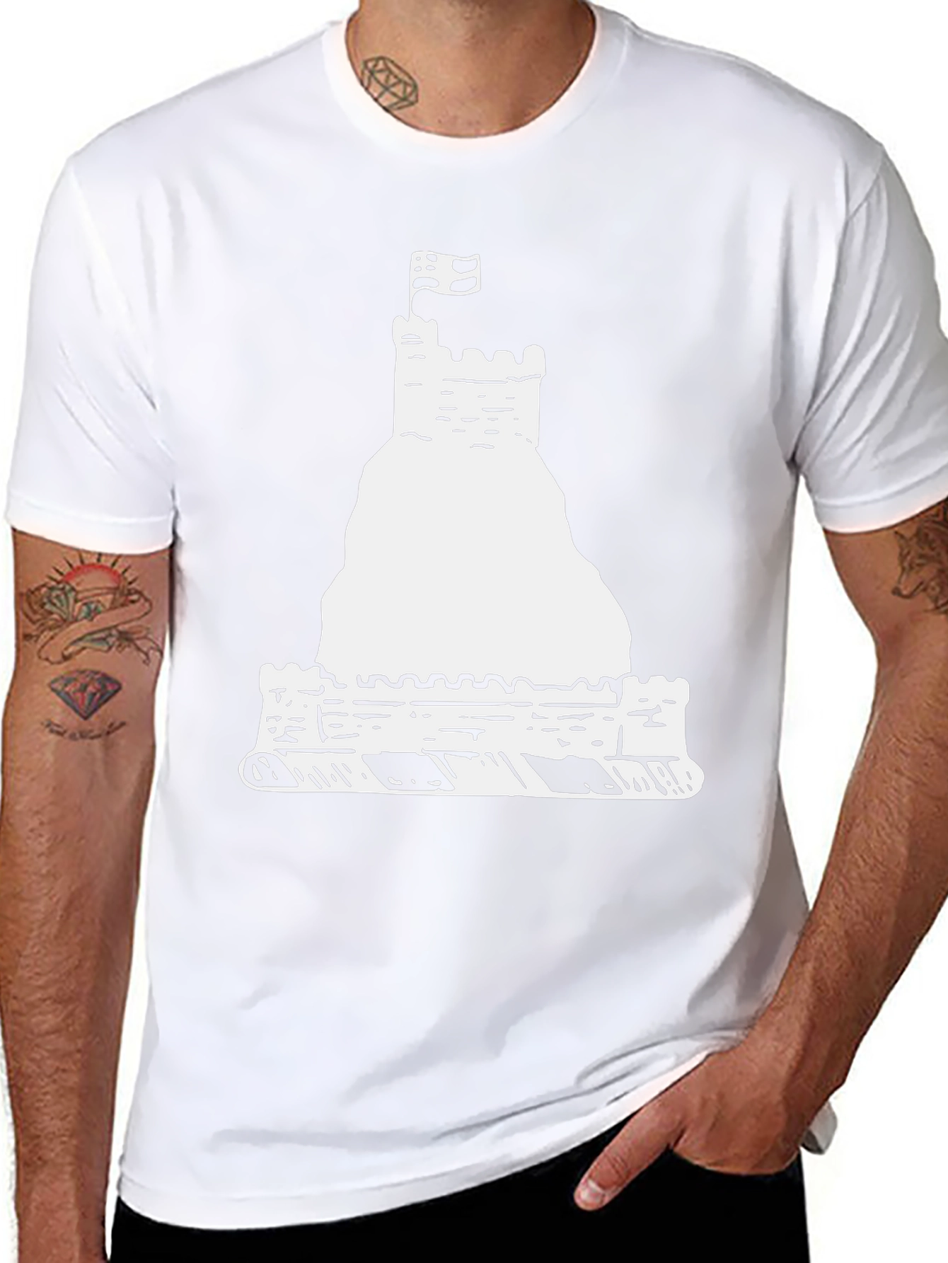 Castle T-Shirt Unique Graphic Tee