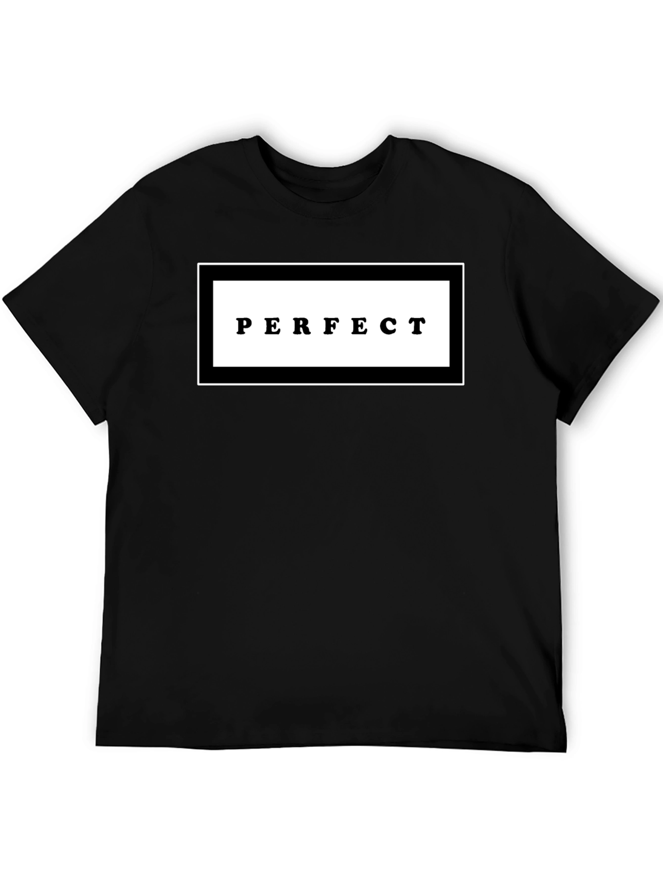 Perfect Graphic Print Black Crew Neck T-Shirt
