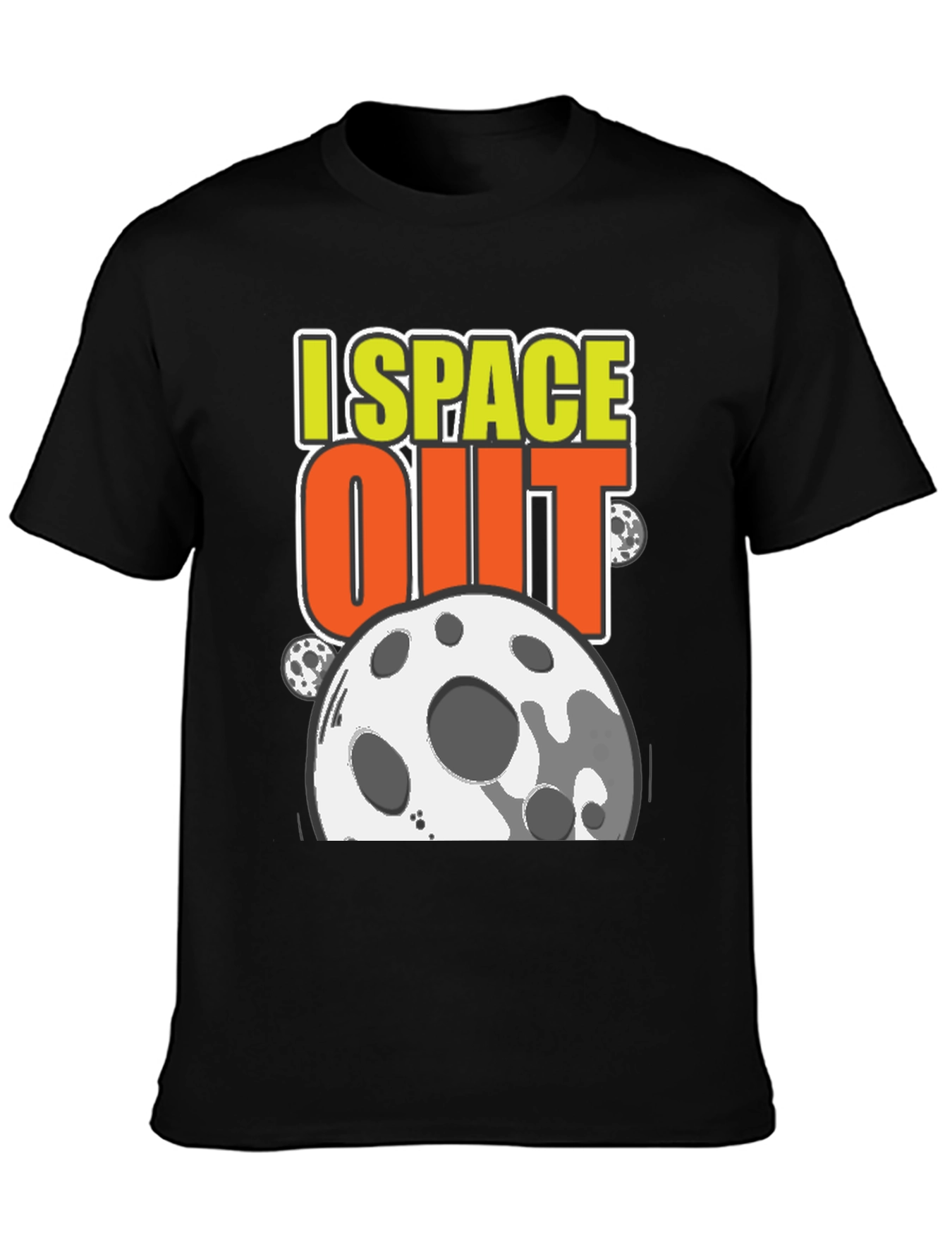 I Space Out T-Shirt - Black Cotton Blend