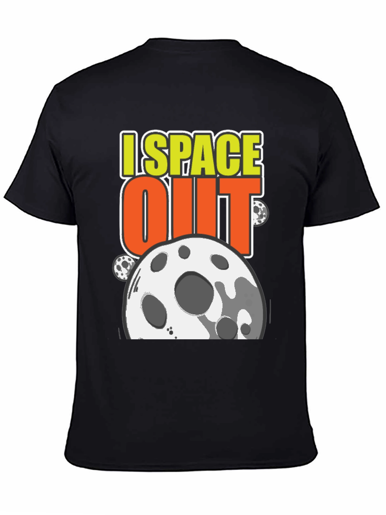 I Space Out T-Shirt - Black Cotton Blend