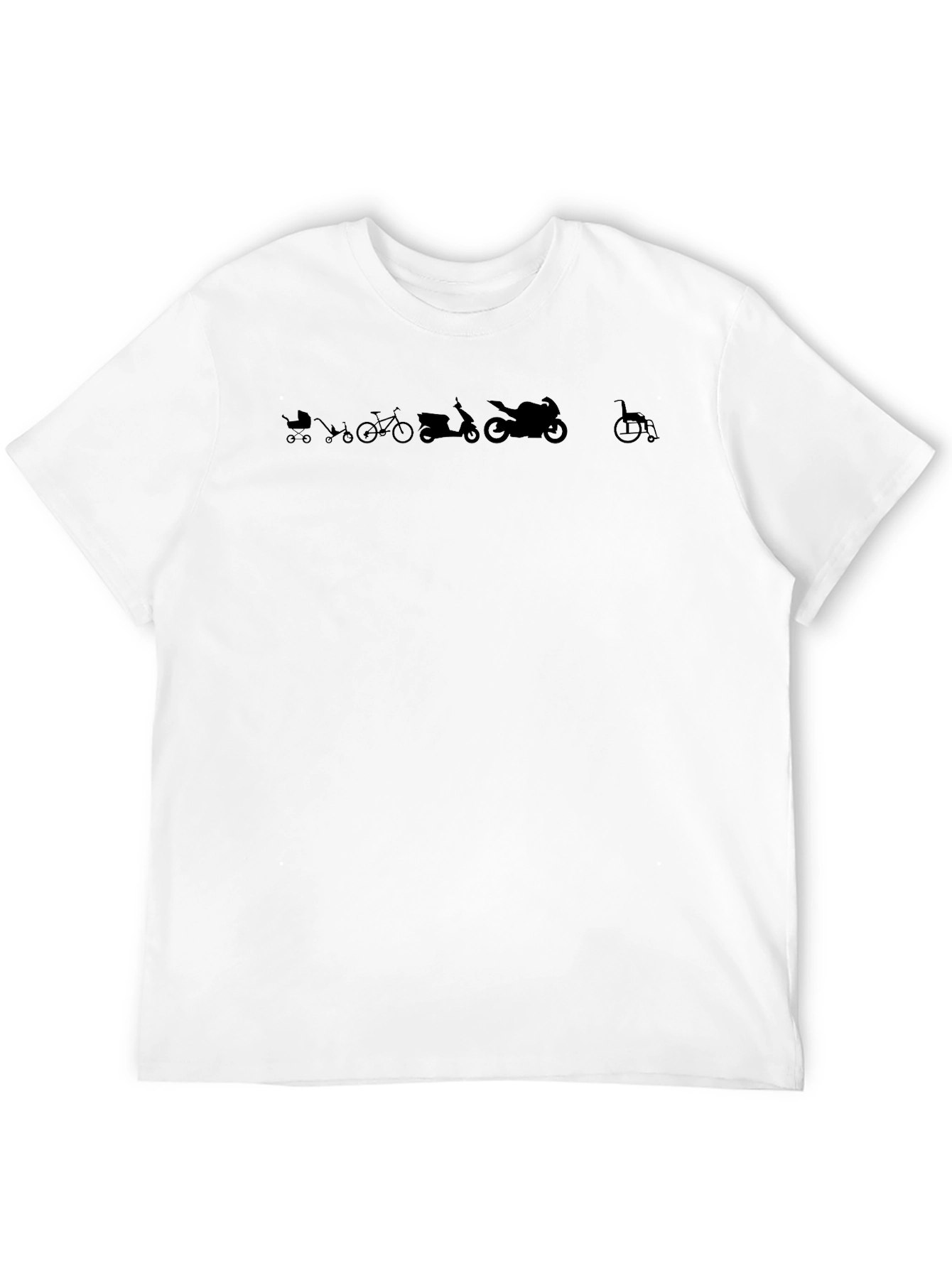 Evolution of Wheels Black T-Shirt