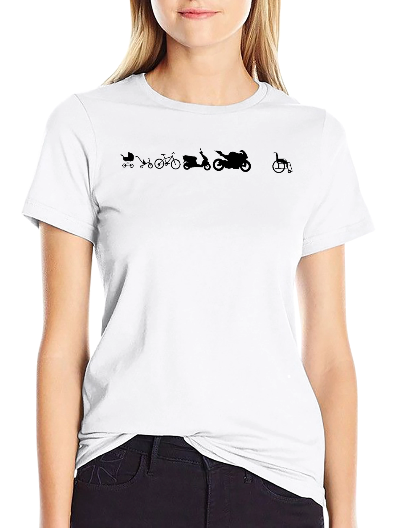 Evolution of Wheels Black T-Shirt