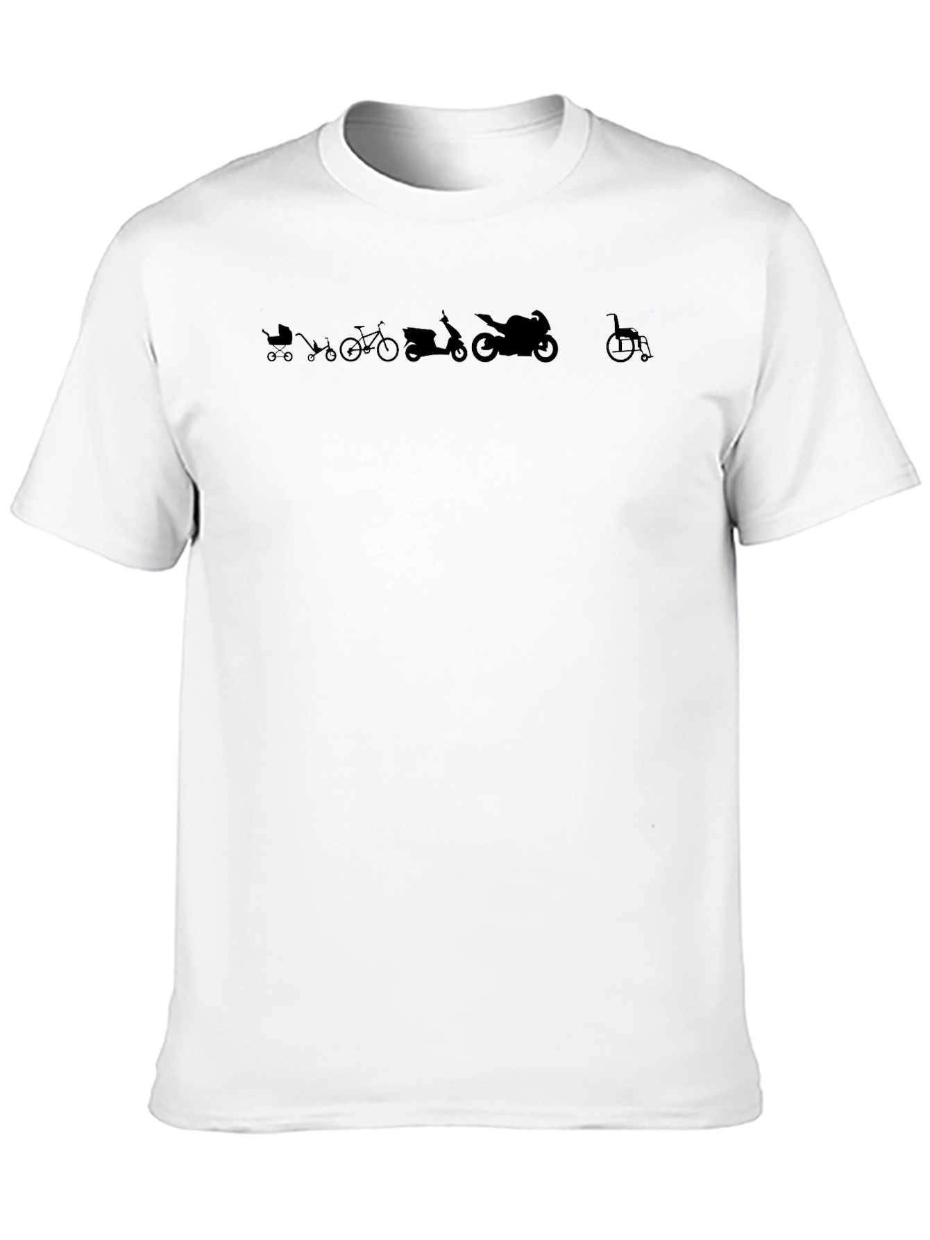 Evolution of Wheels Black T-Shirt