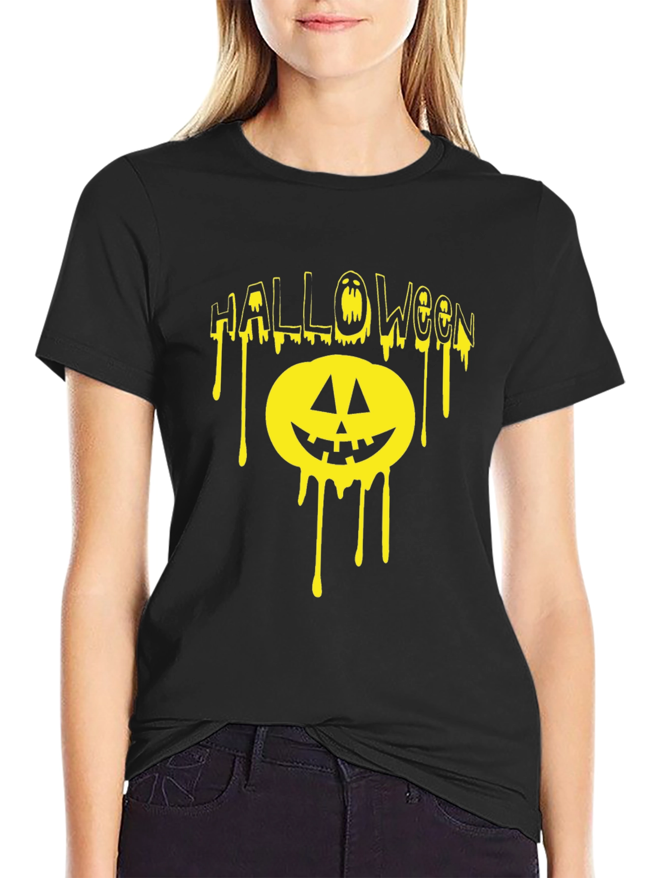 Halloween Dripping Pumpkin T-Shirt