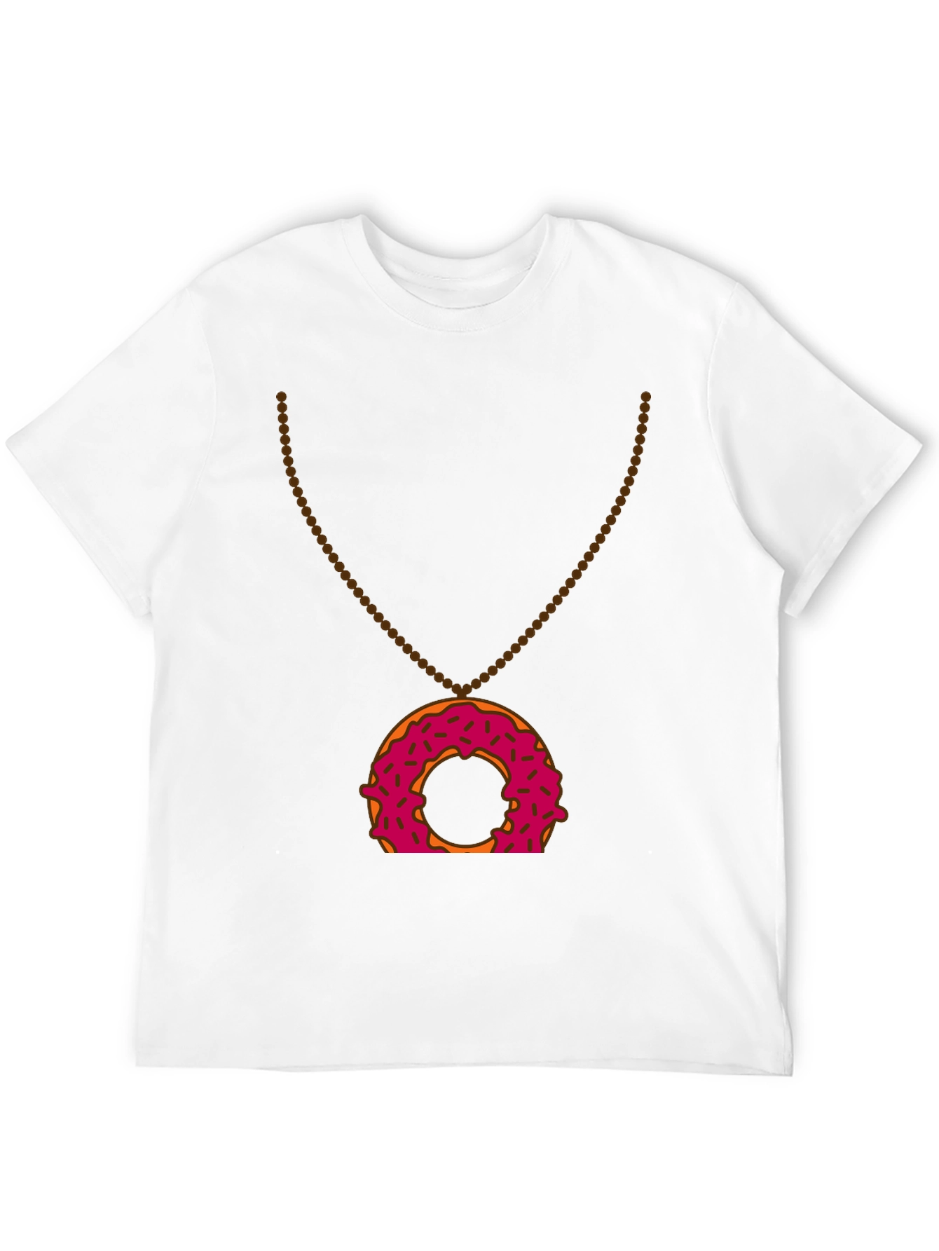 Donut Pendant T-Shirt - Sweet Treat Style