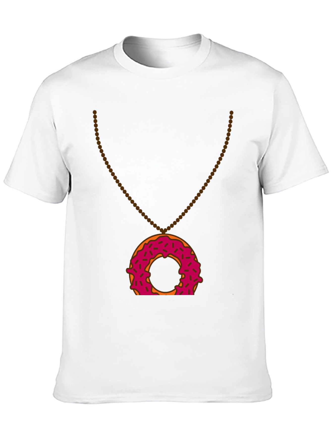 Donut Pendant T-Shirt - Sweet Treat Style
