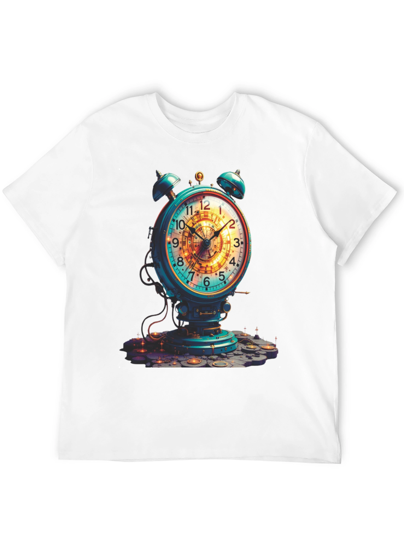 Steampunk Alarm Clock Graphic Tee