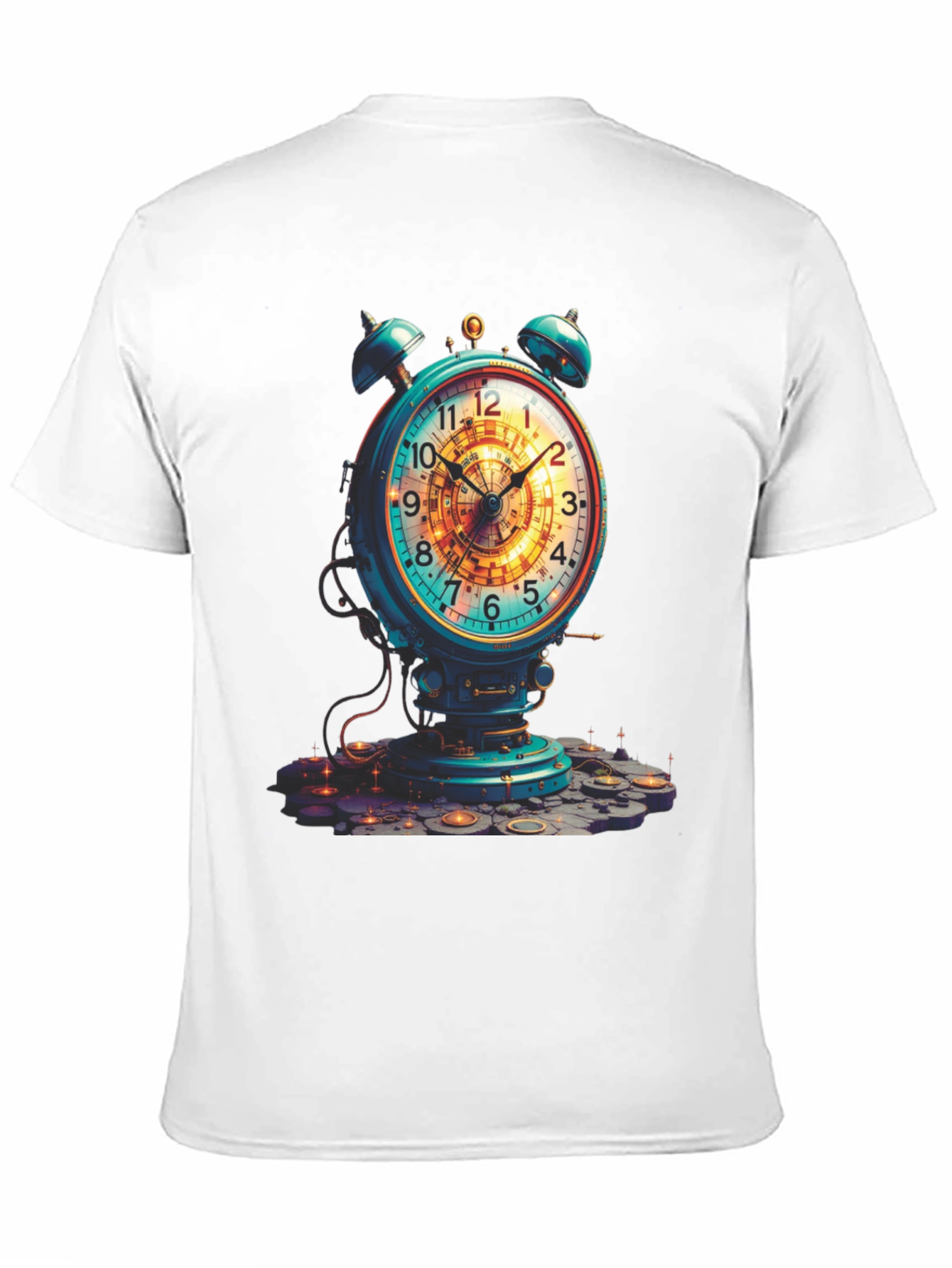 Steampunk Alarm Clock Graphic Tee