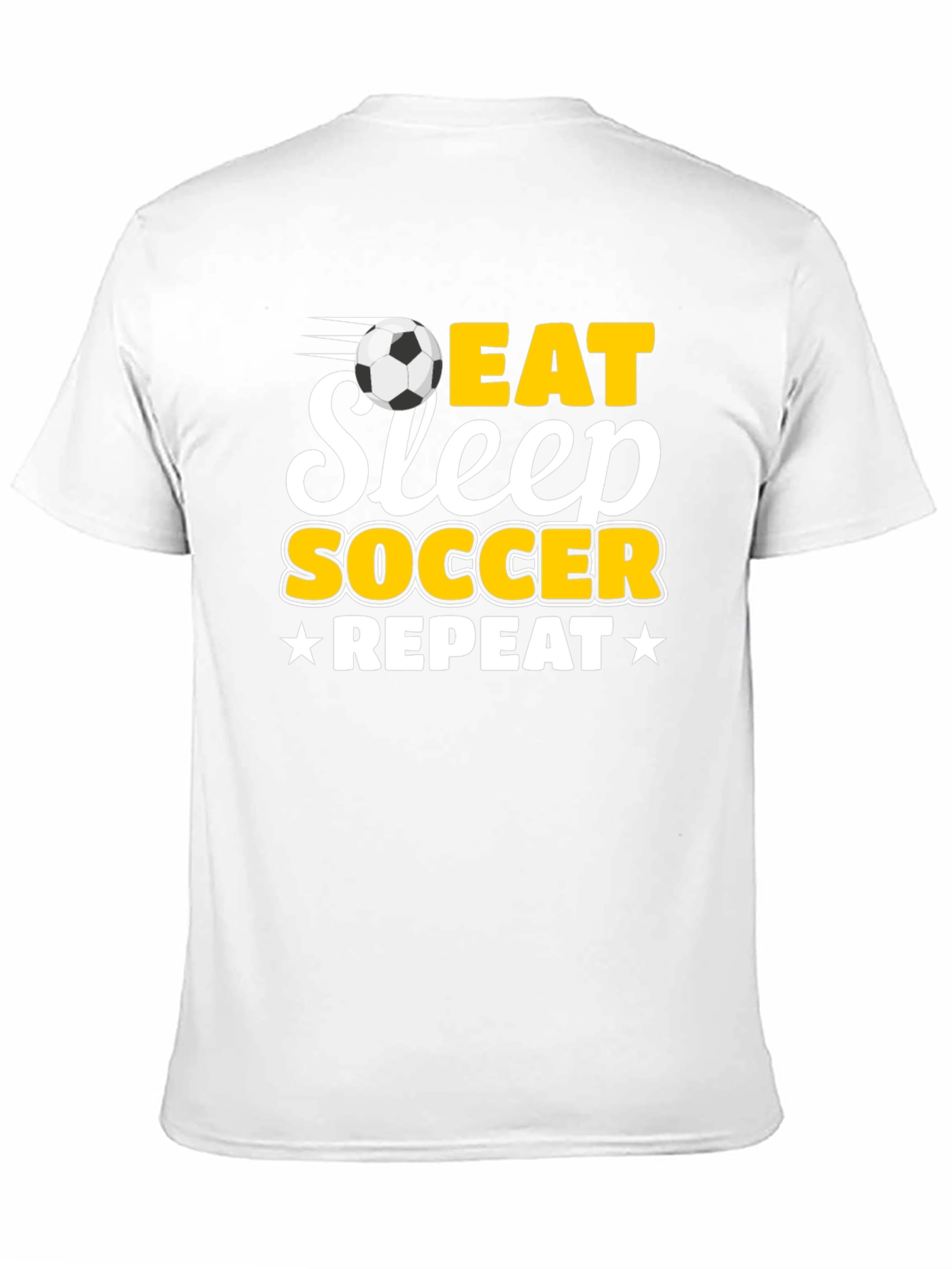 Eat Sleep Soccer Repeat Black T-Shirt
