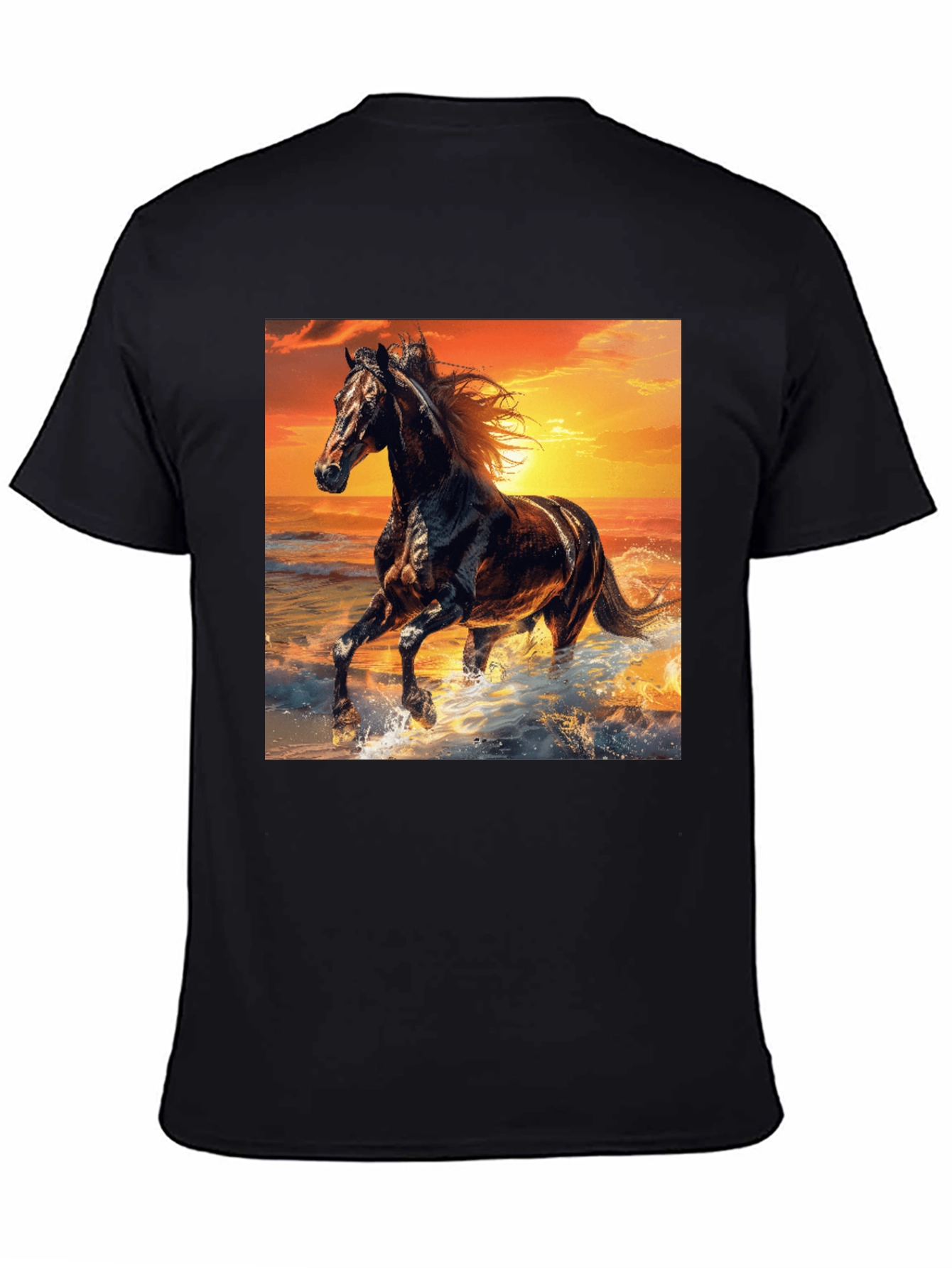 Majestic Horse Sunset Graphic Tee